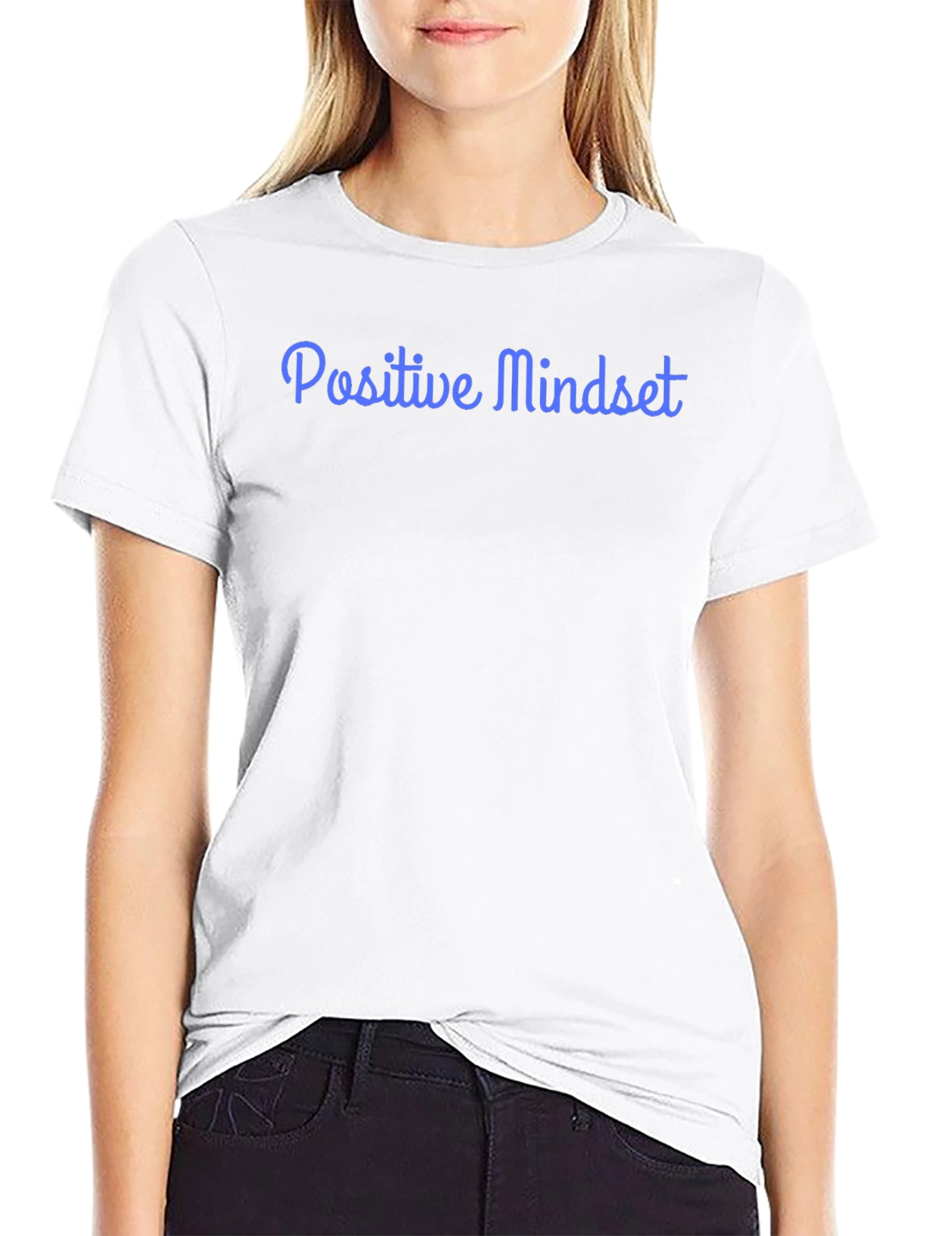 Positive Mindset Graphic Tee - Black