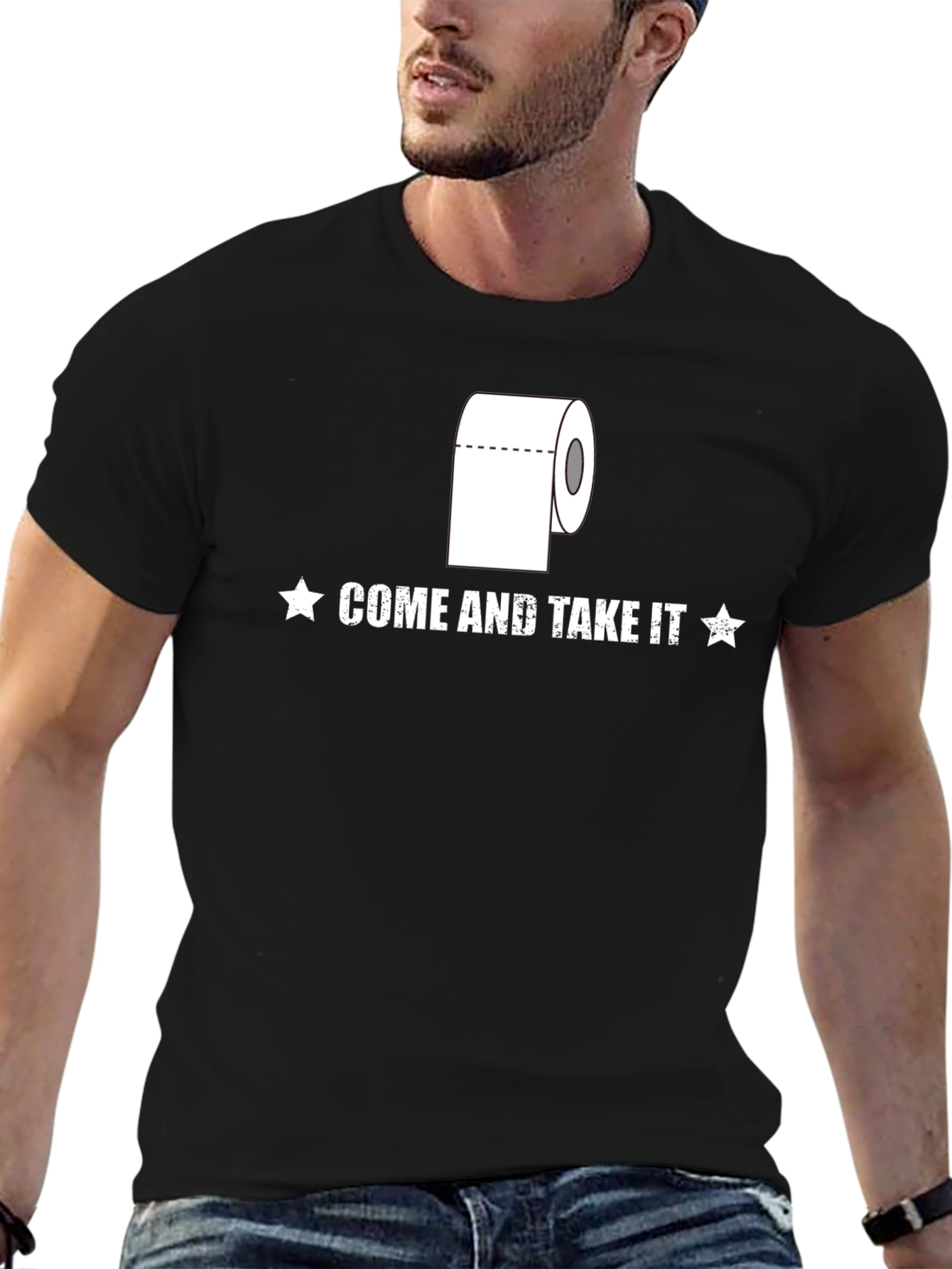 Come and Take It Toilet Paper Humor T-Shirt