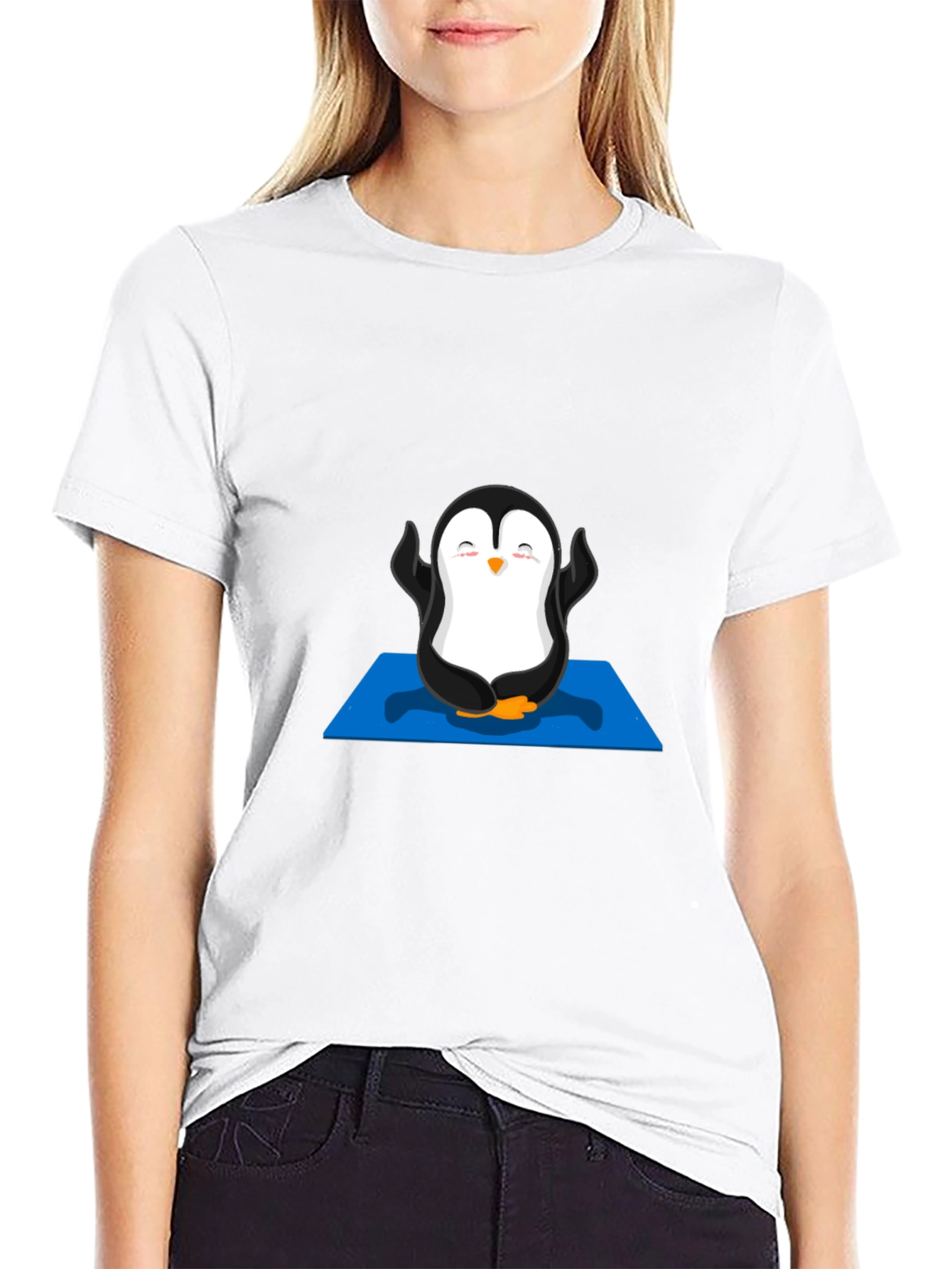Zen Penguin Black T-Shirt