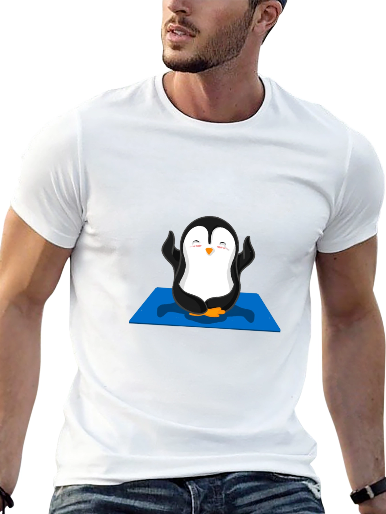 Zen Penguin Black T-Shirt
