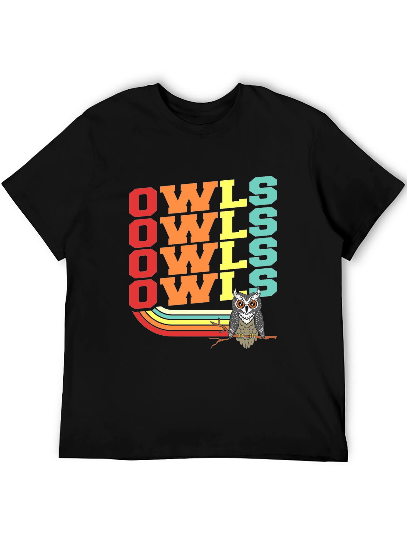Retro Owls T-Shirt - Cool Bird Lover Tee