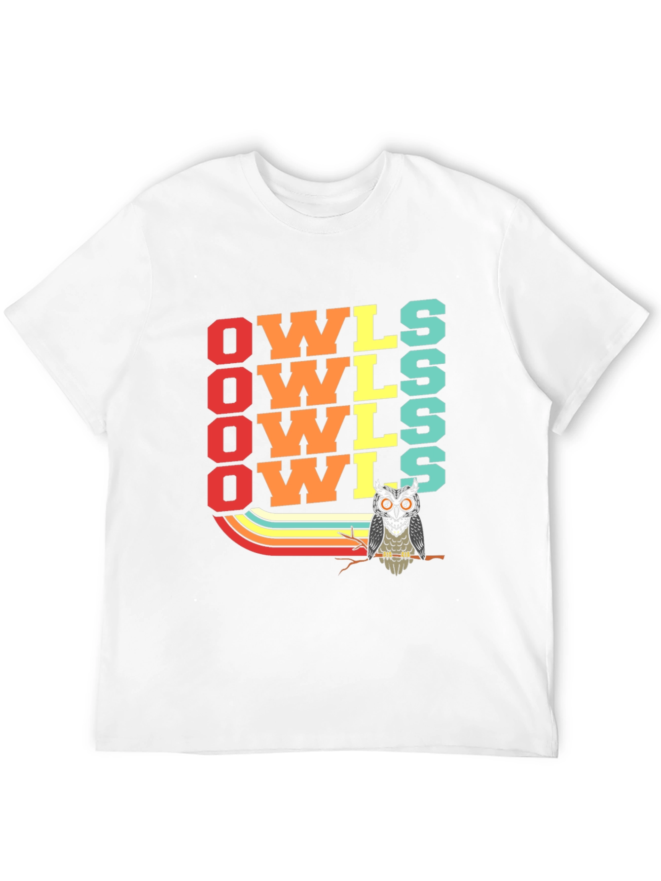 Retro Owls T-Shirt - Cool Bird Lover Tee