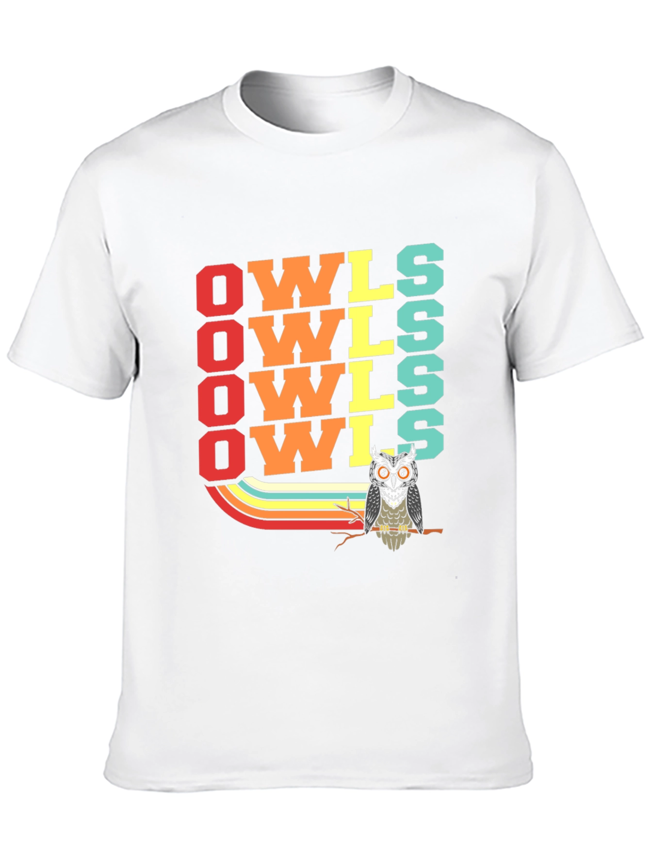 Retro Owls T-Shirt - Cool Bird Lover Tee