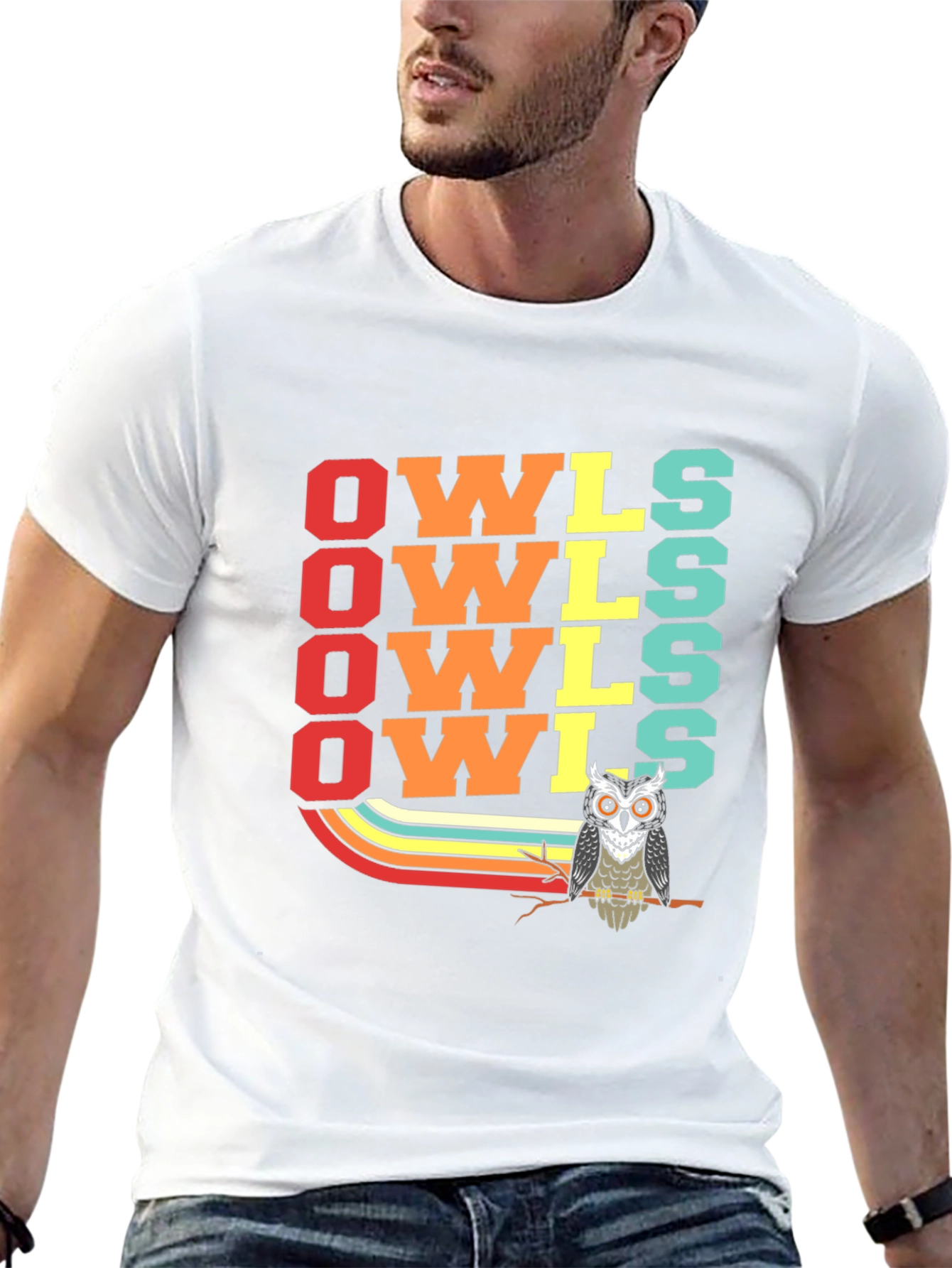 Retro Owls T-Shirt - Cool Bird Lover Tee