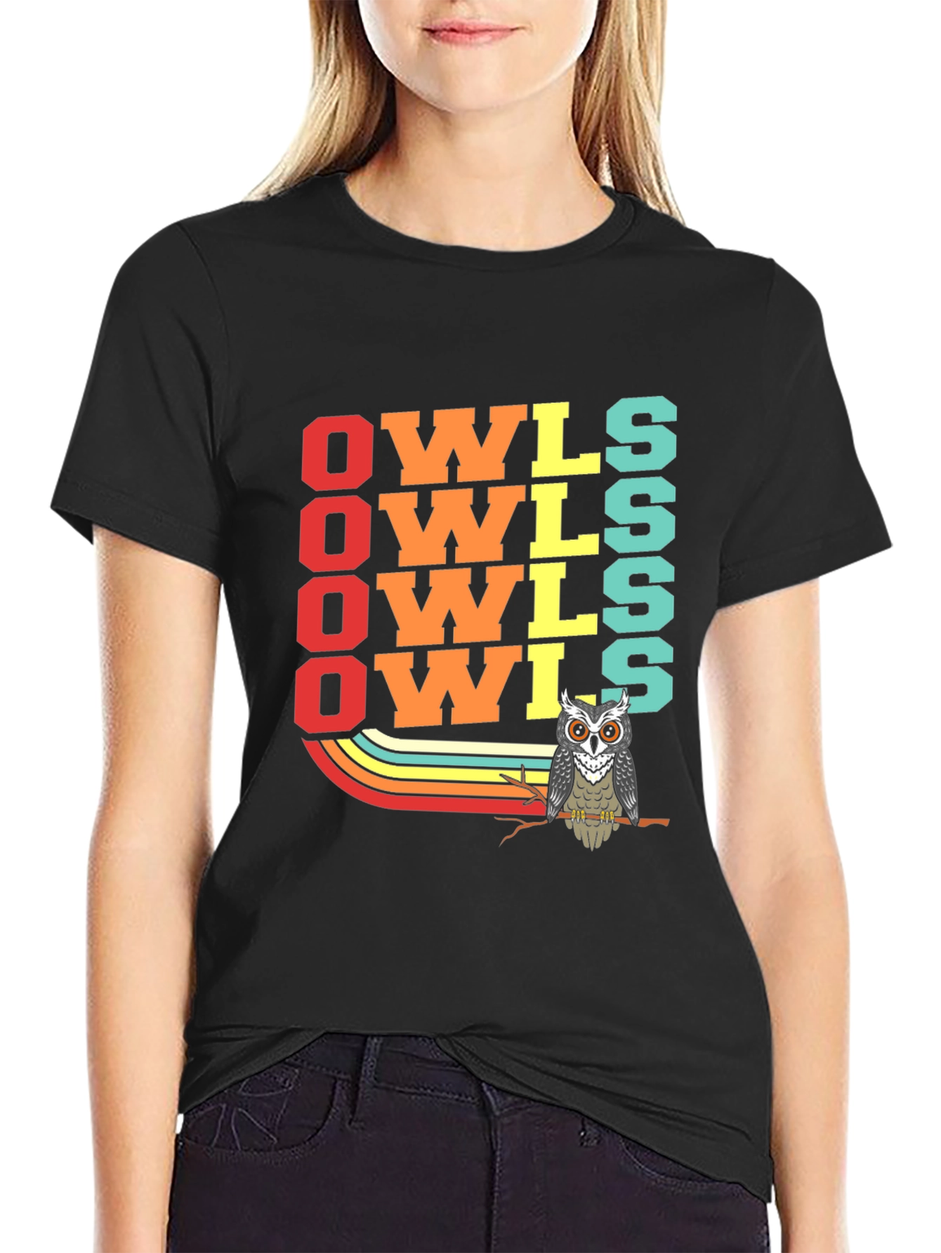 Retro Owls T-Shirt - Cool Bird Lover Tee