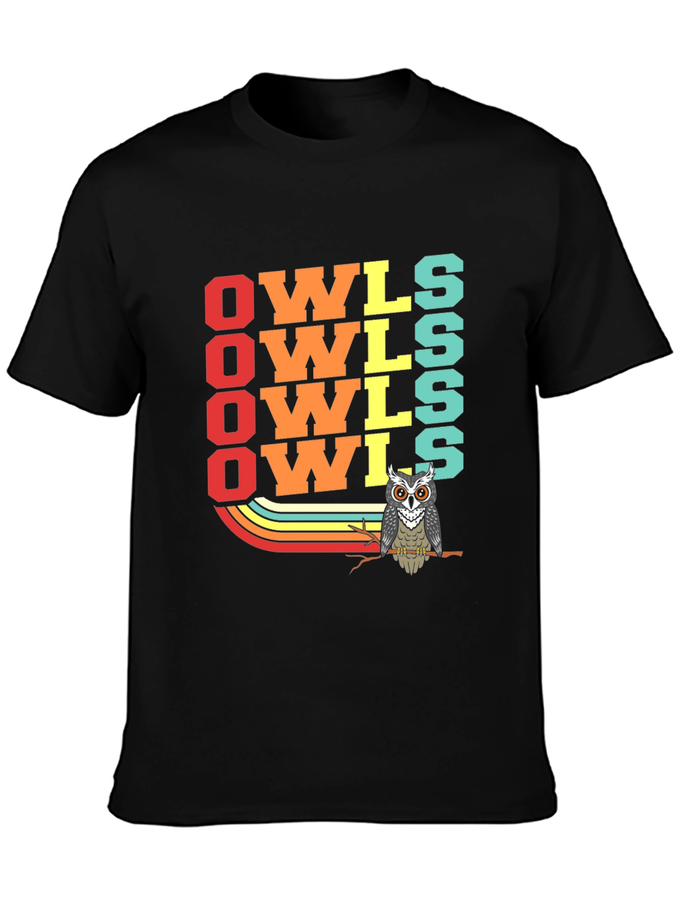 Retro Owls T-Shirt - Cool Bird Lover Tee