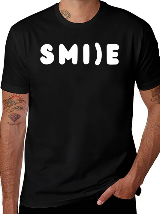 Smile Graphic Black T-Shirt