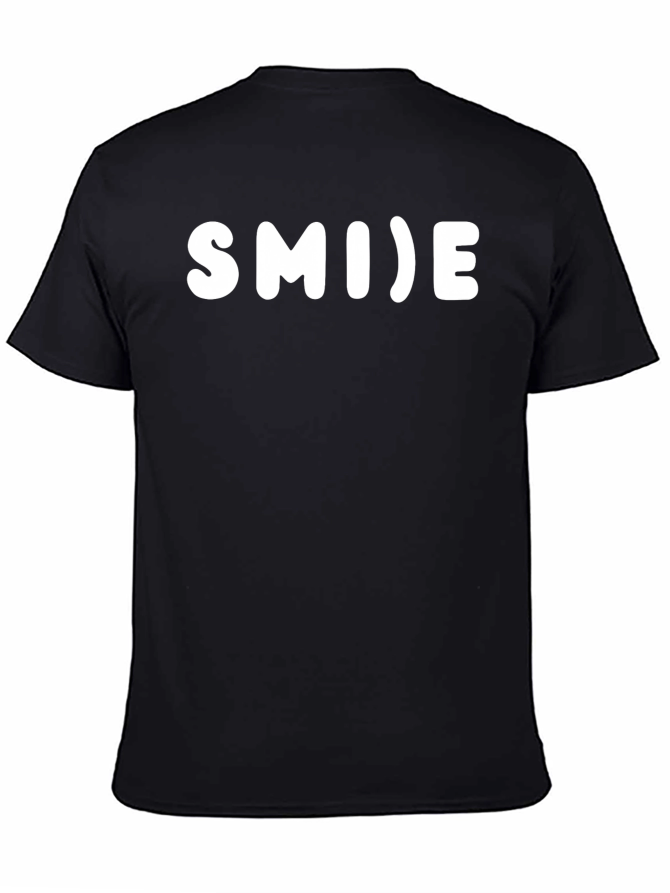 Smile Graphic Black T-Shirt