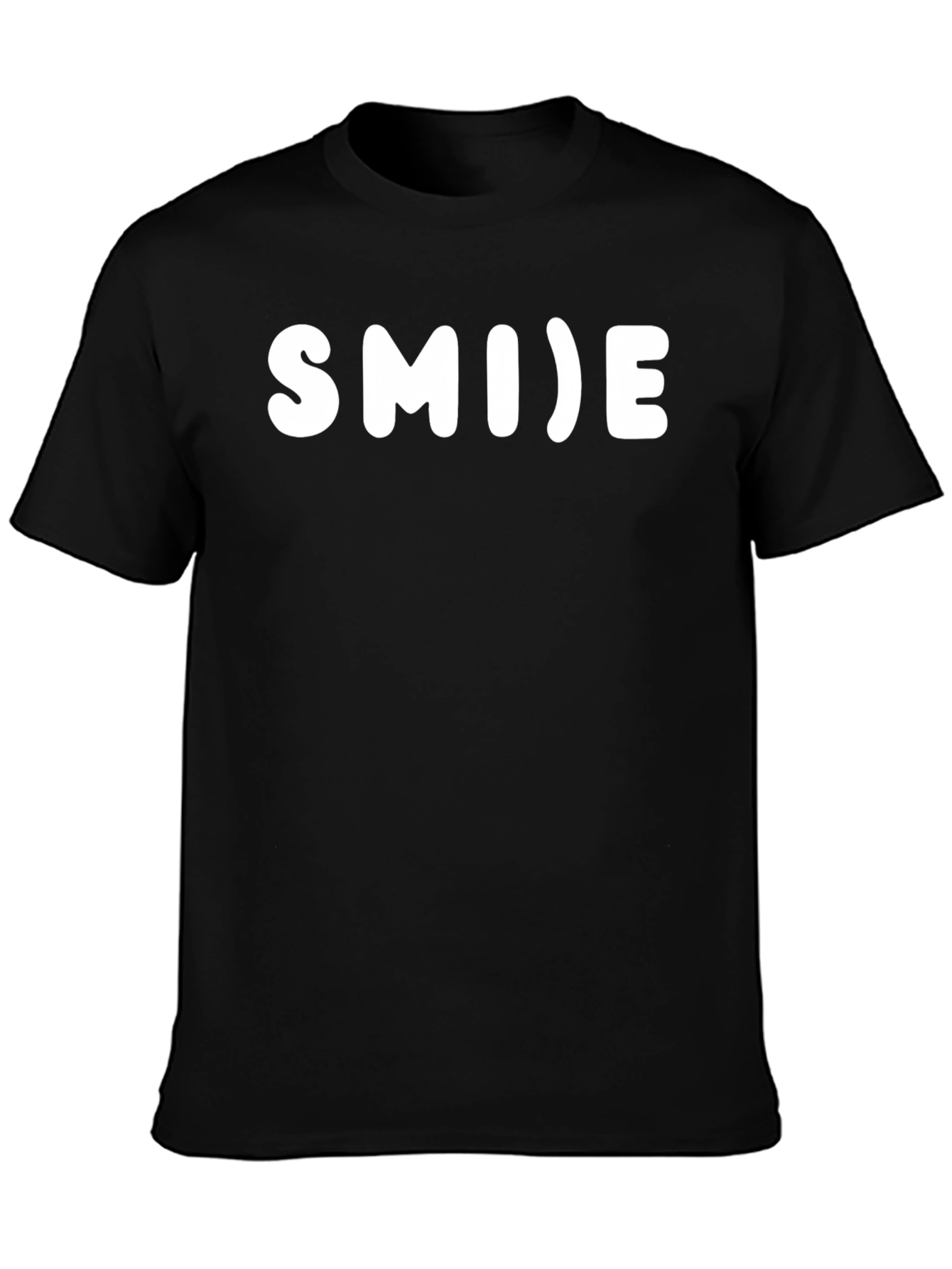 Smile Graphic Black T-Shirt