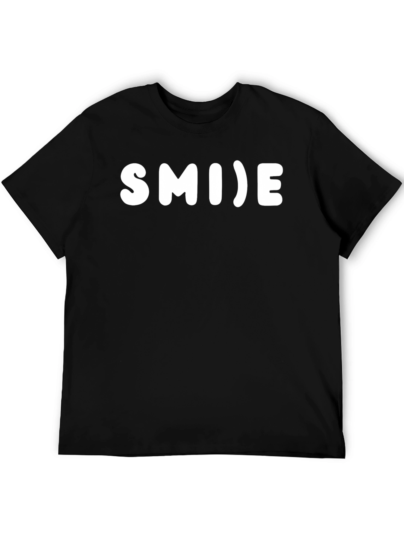 Smile Graphic Black T-Shirt