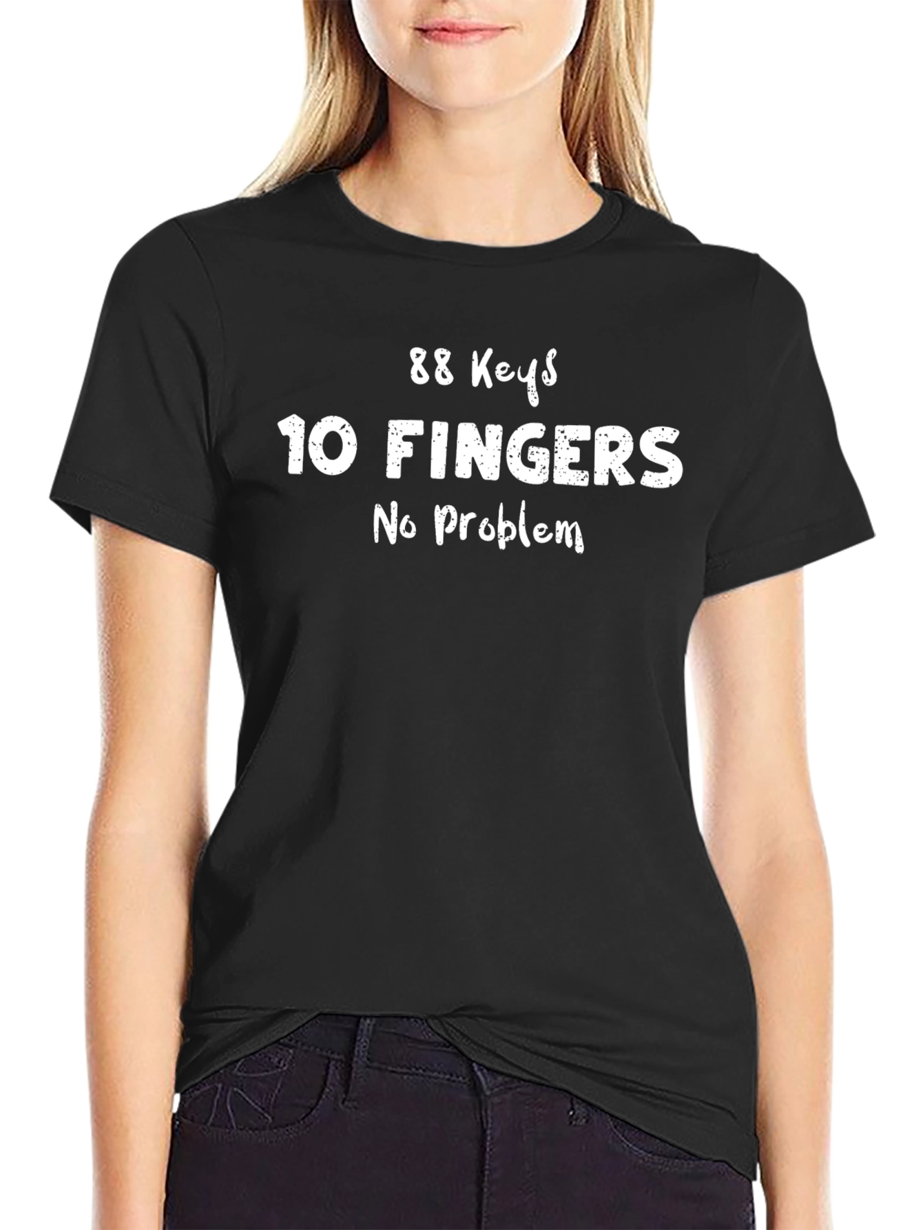 88 Keys 10 Fingers - Funny Musician T-Shirt