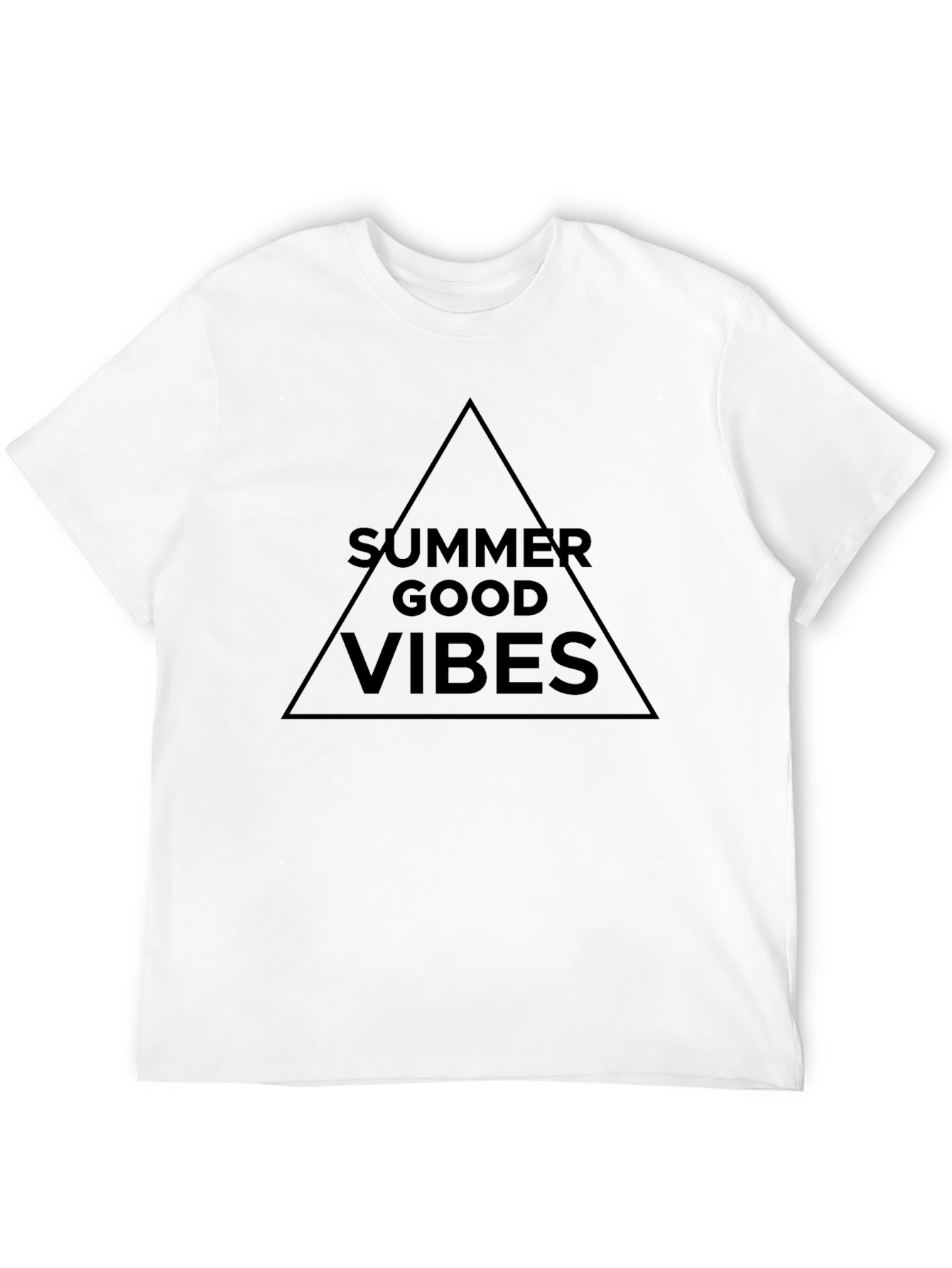 Summer Good Vibes Black Graphic Tee