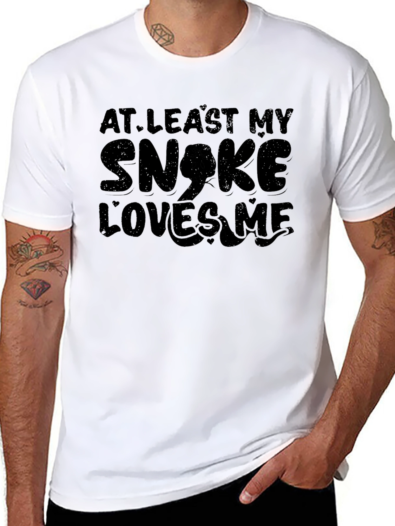 At Least My Snake Loves Me Graphic Tee