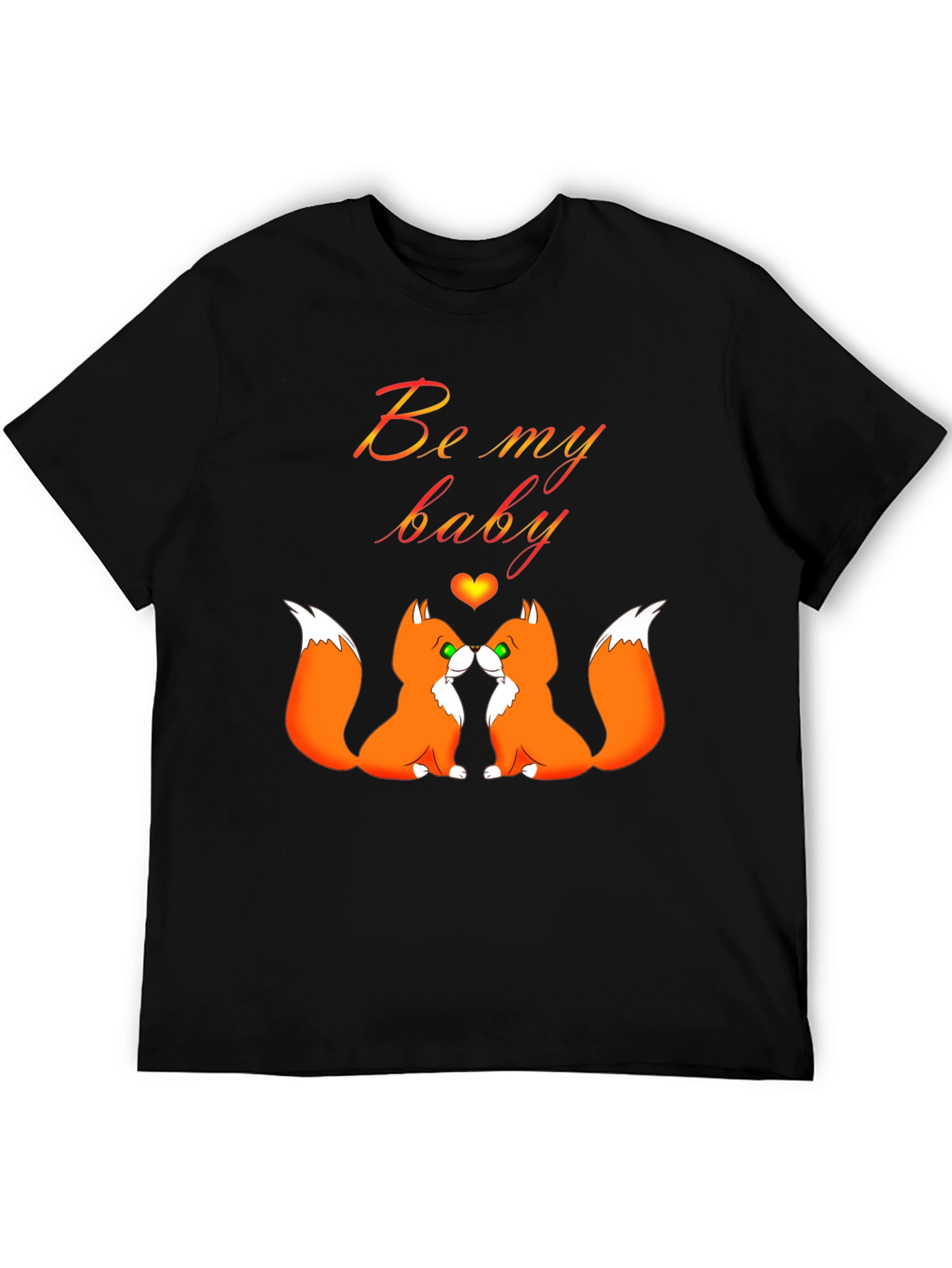 Be My Baby Foxes T-Shirt Cute Valentines Shirt