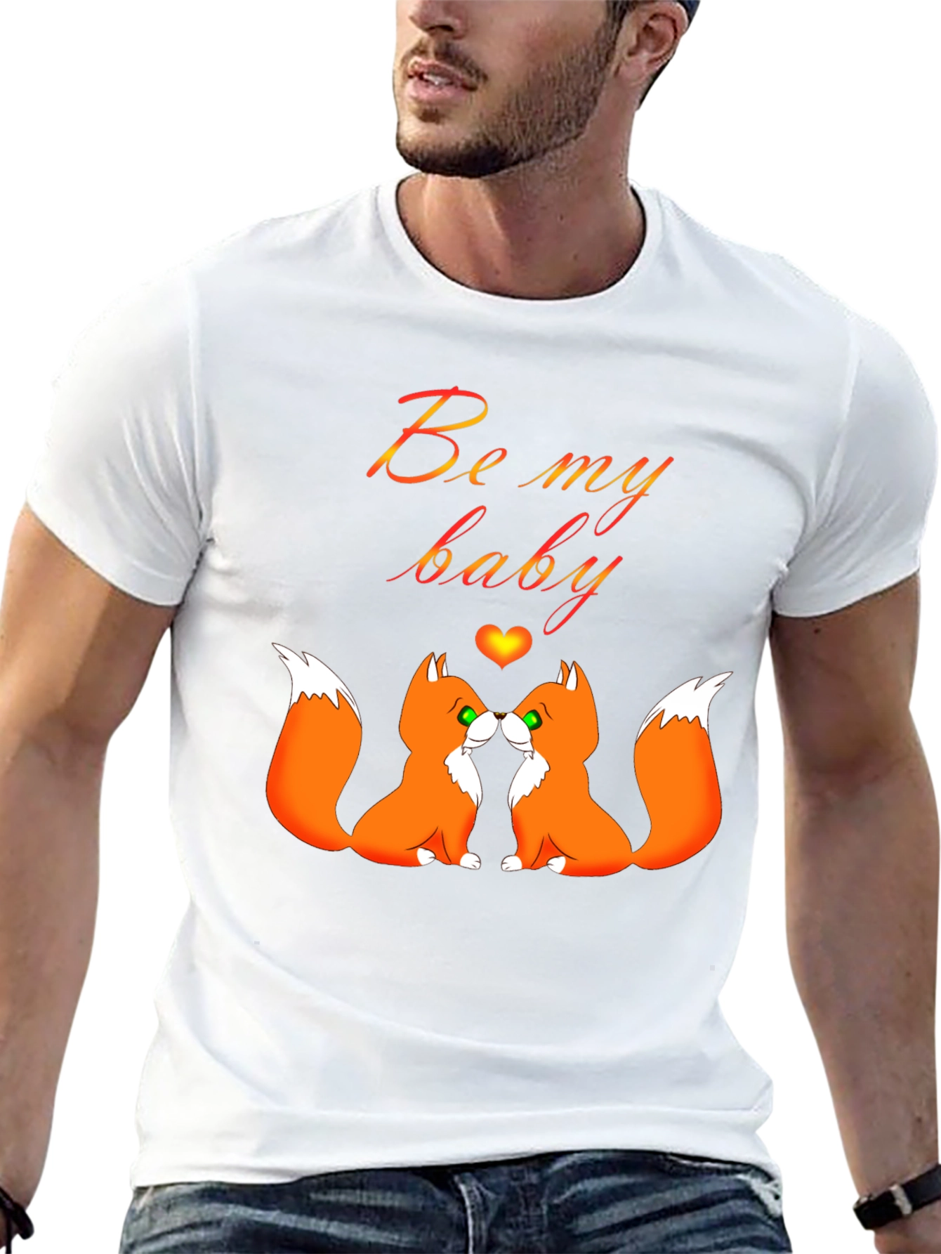 Be My Baby Foxes T-Shirt Cute Valentines Shirt