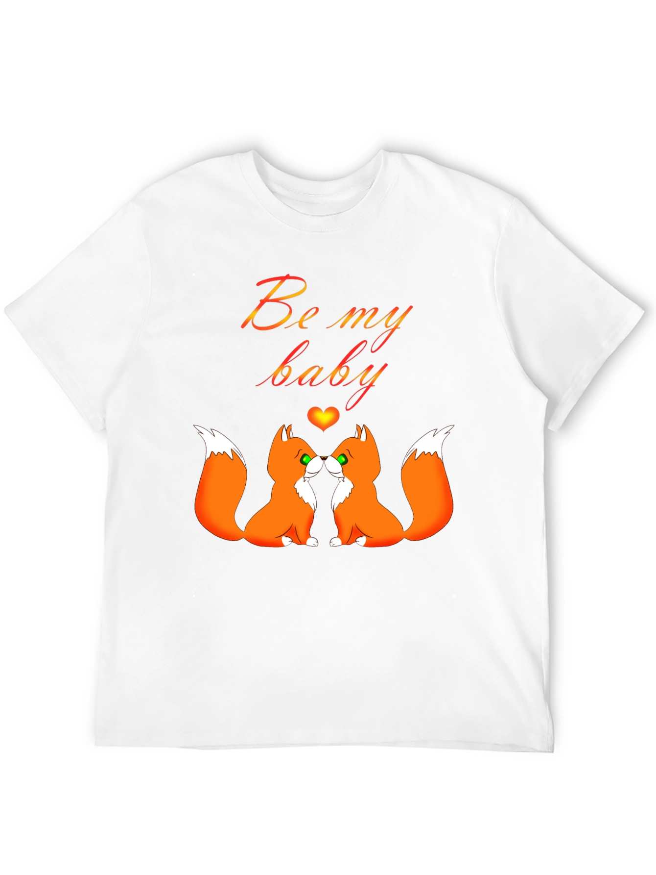 Be My Baby Foxes T-Shirt Cute Valentines Shirt