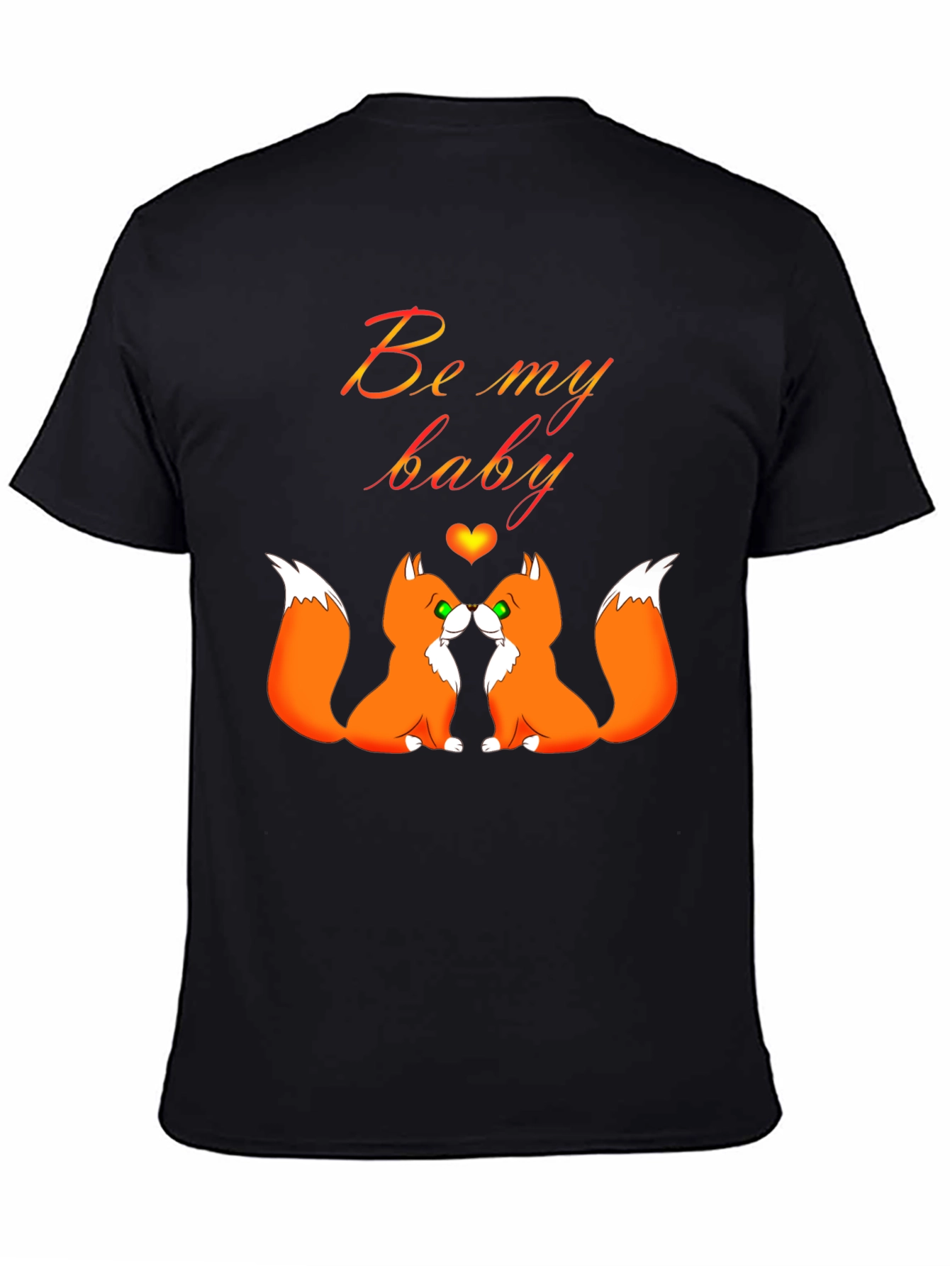 Be My Baby Foxes T-Shirt Cute Valentines Shirt