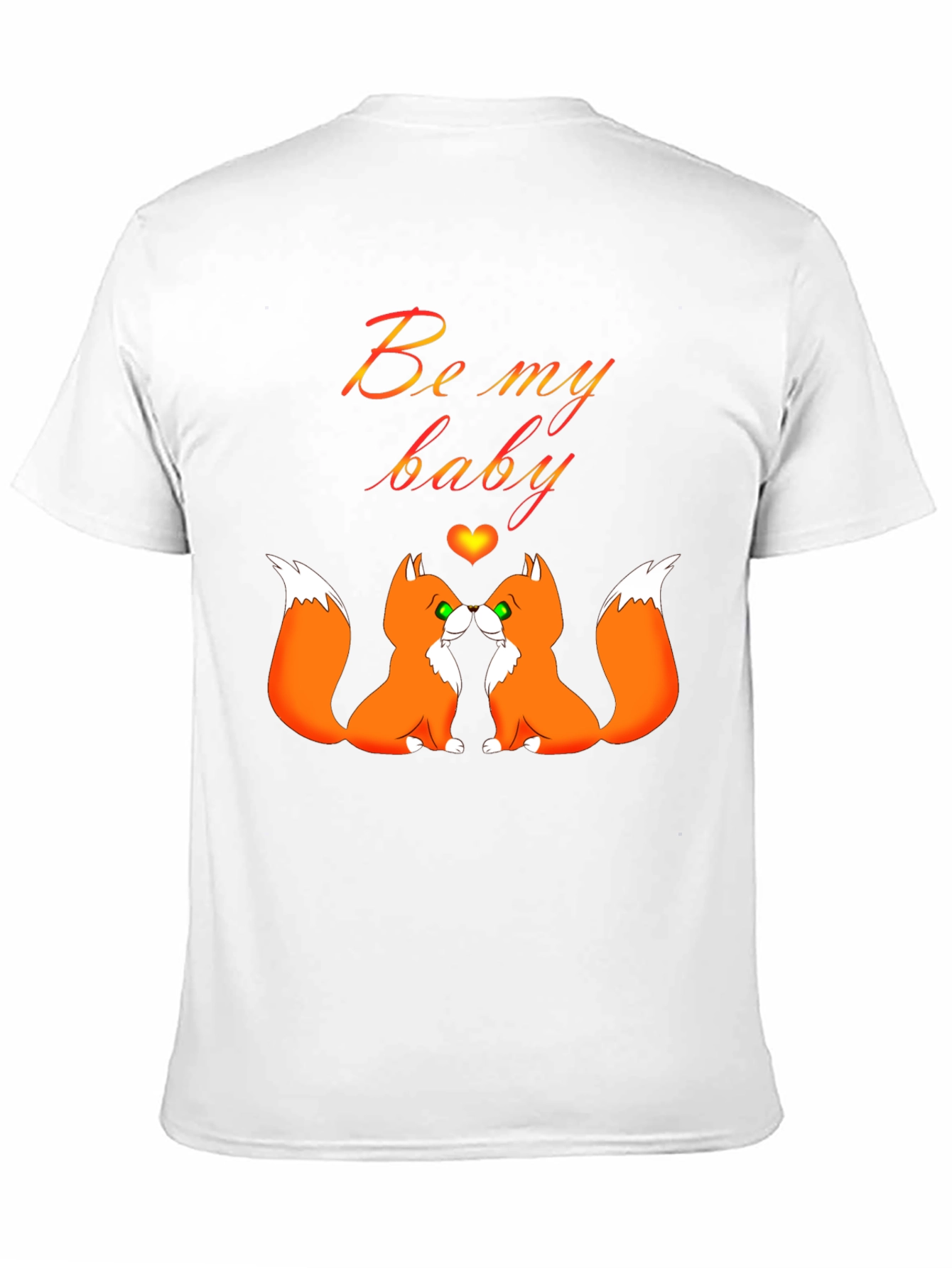 Be My Baby Foxes T-Shirt Cute Valentines Shirt