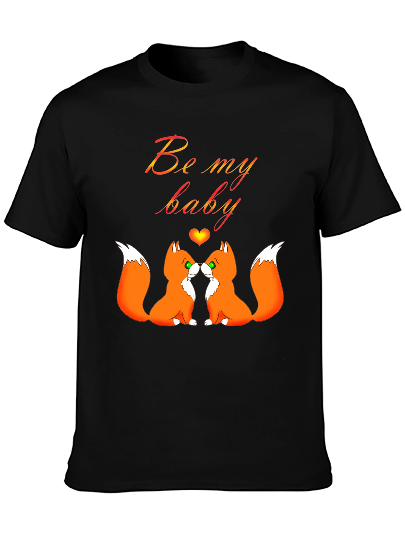 Be My Baby Foxes T-Shirt Cute Valentines Shirt