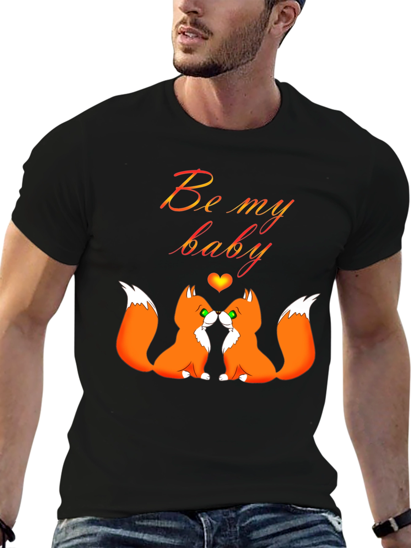 Be My Baby Foxes T-Shirt Cute Valentines Shirt