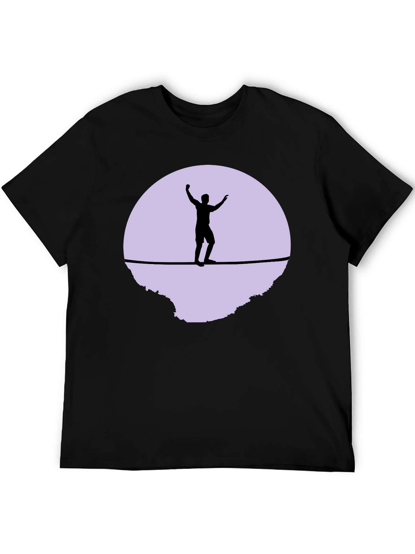 Slackline T-Shirt - Black Graphic Tee