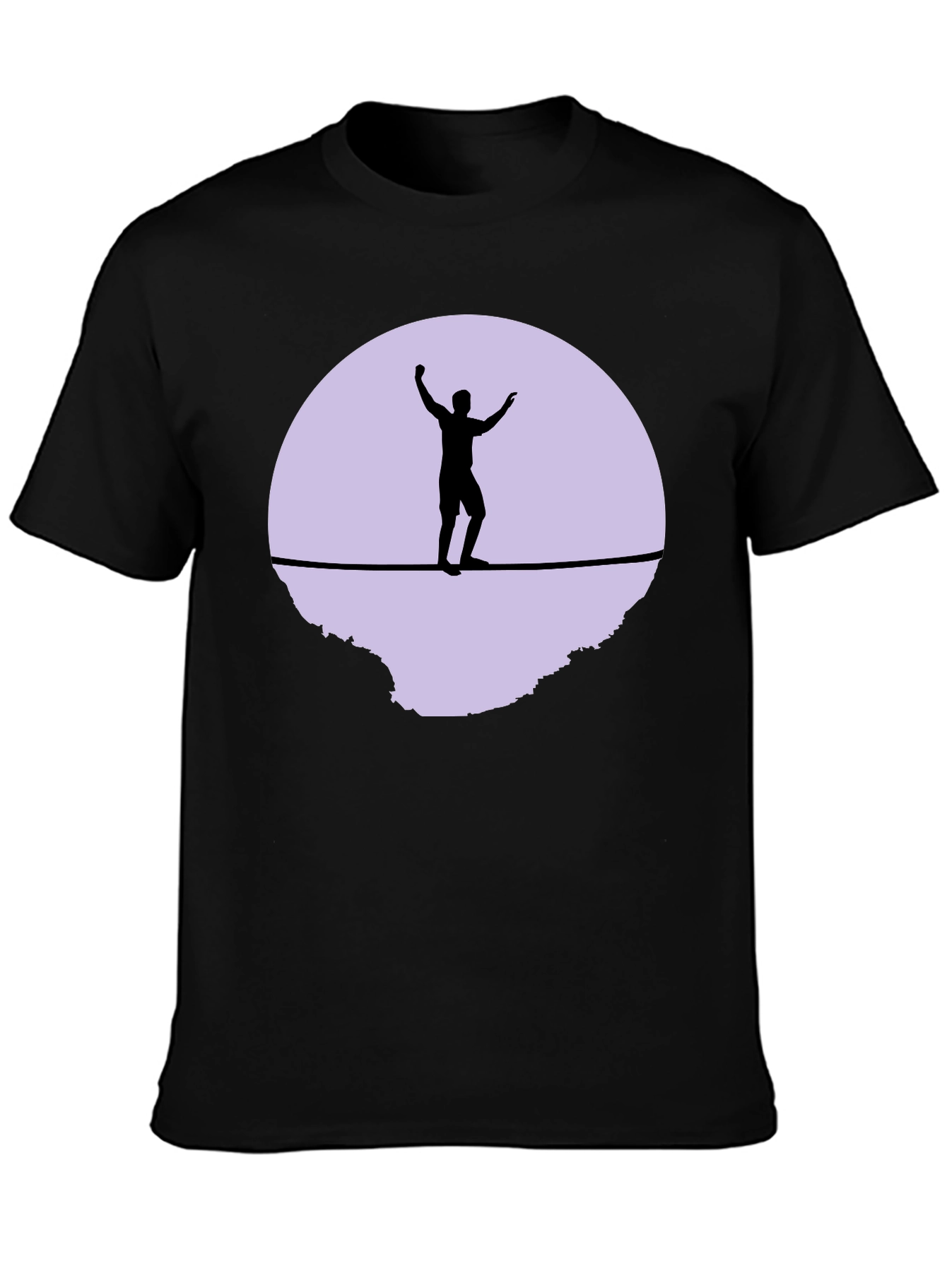Slackline T-Shirt - Black Graphic Tee