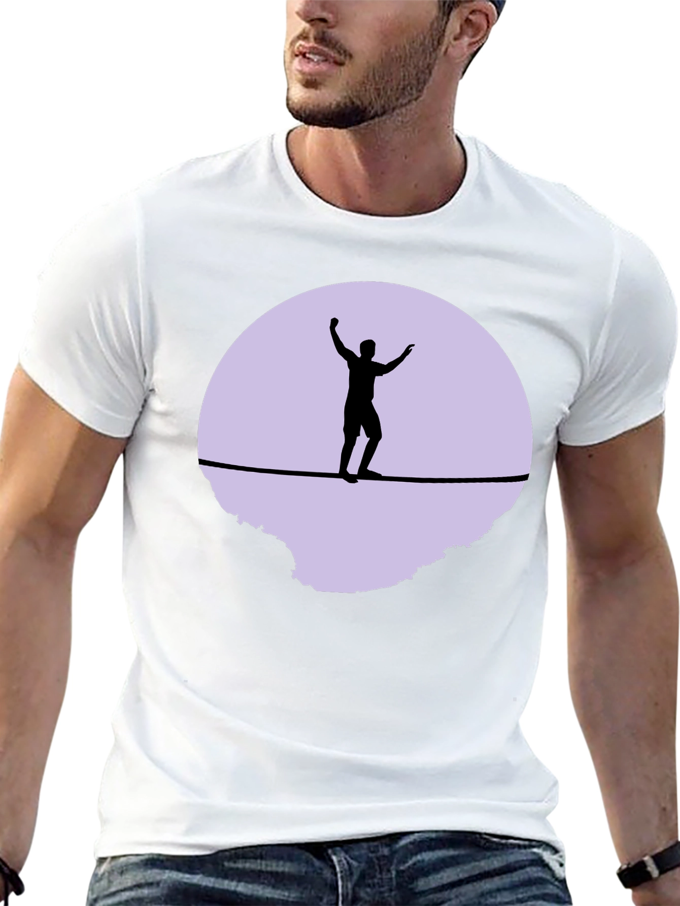 Slackline T-Shirt - Black Graphic Tee