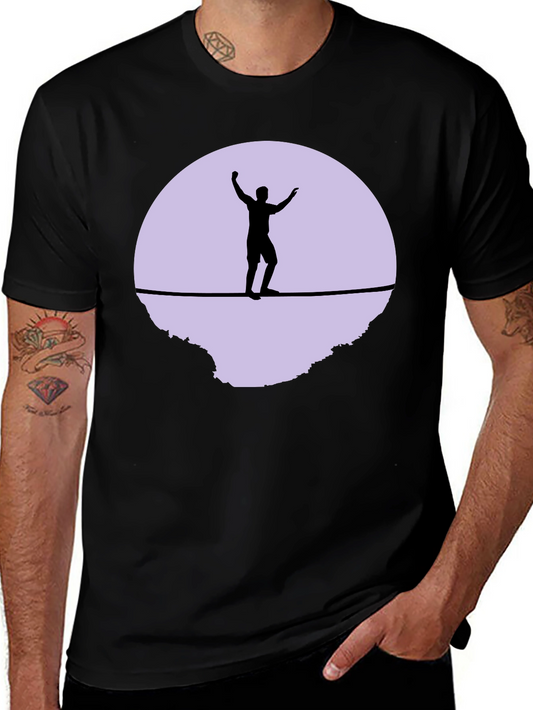 Slackline T-Shirt - Black Graphic Tee