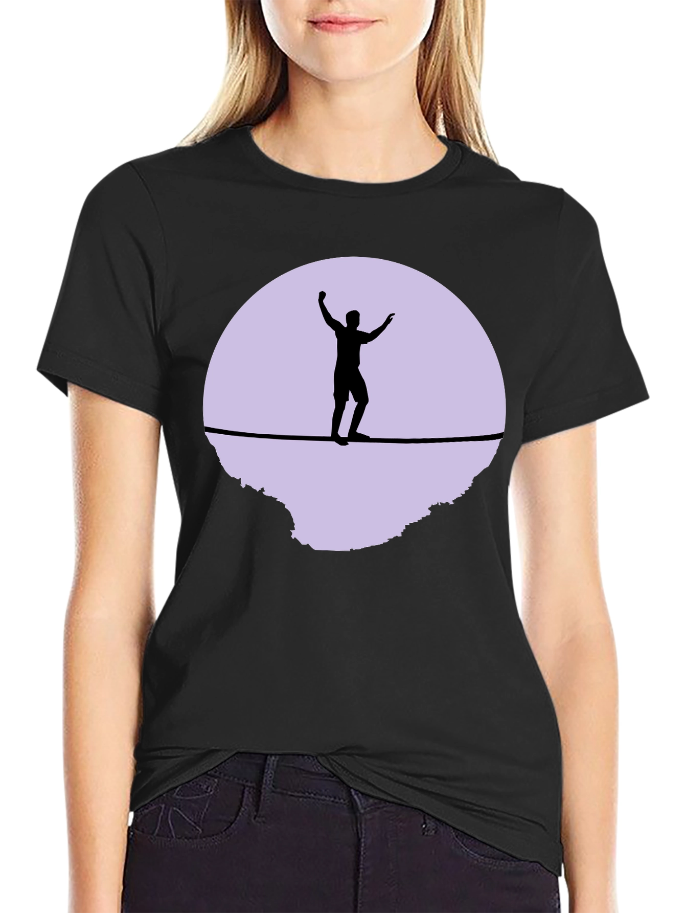 Slackline T-Shirt - Black Graphic Tee