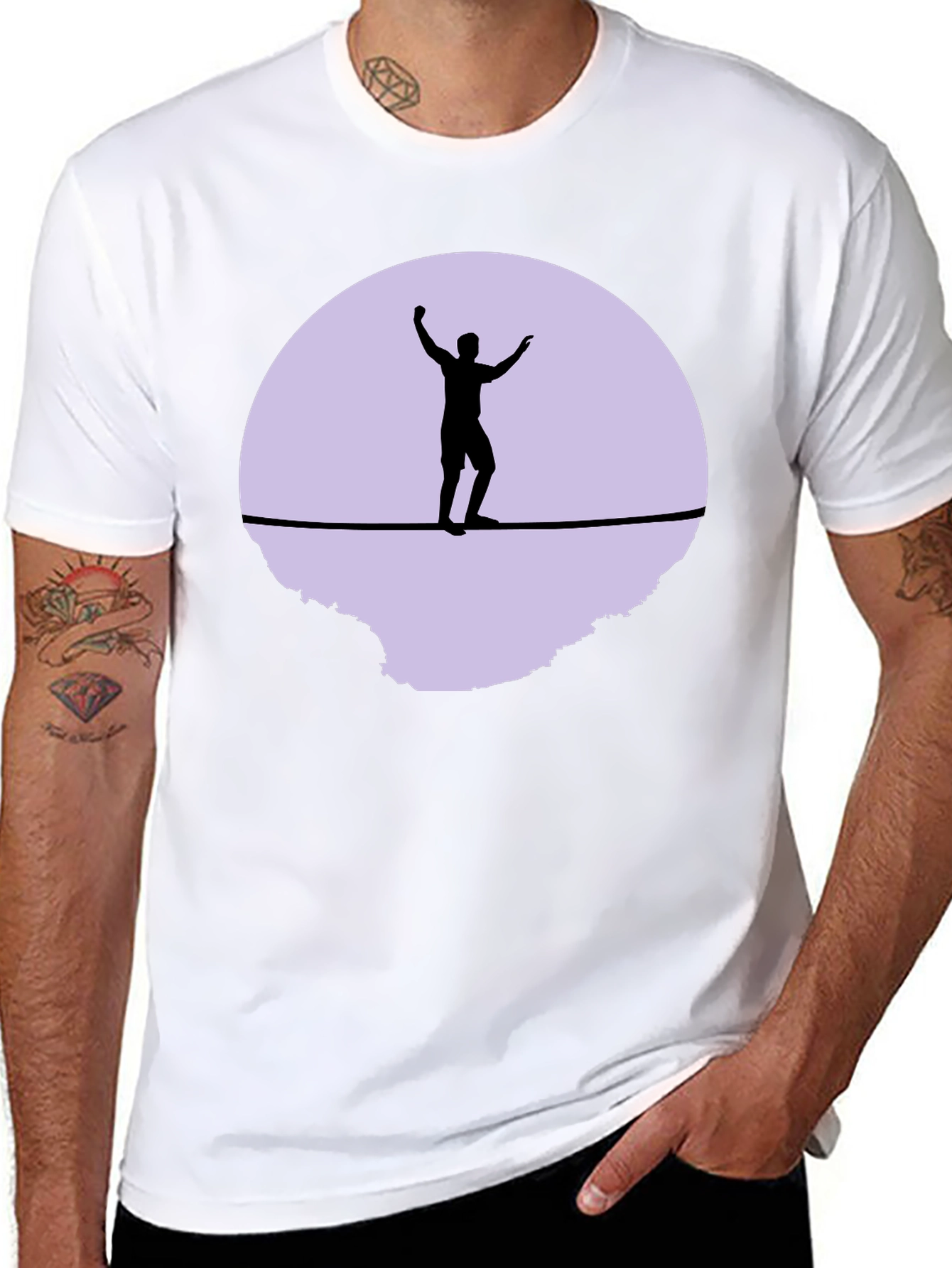Slackline T-Shirt - Black Graphic Tee