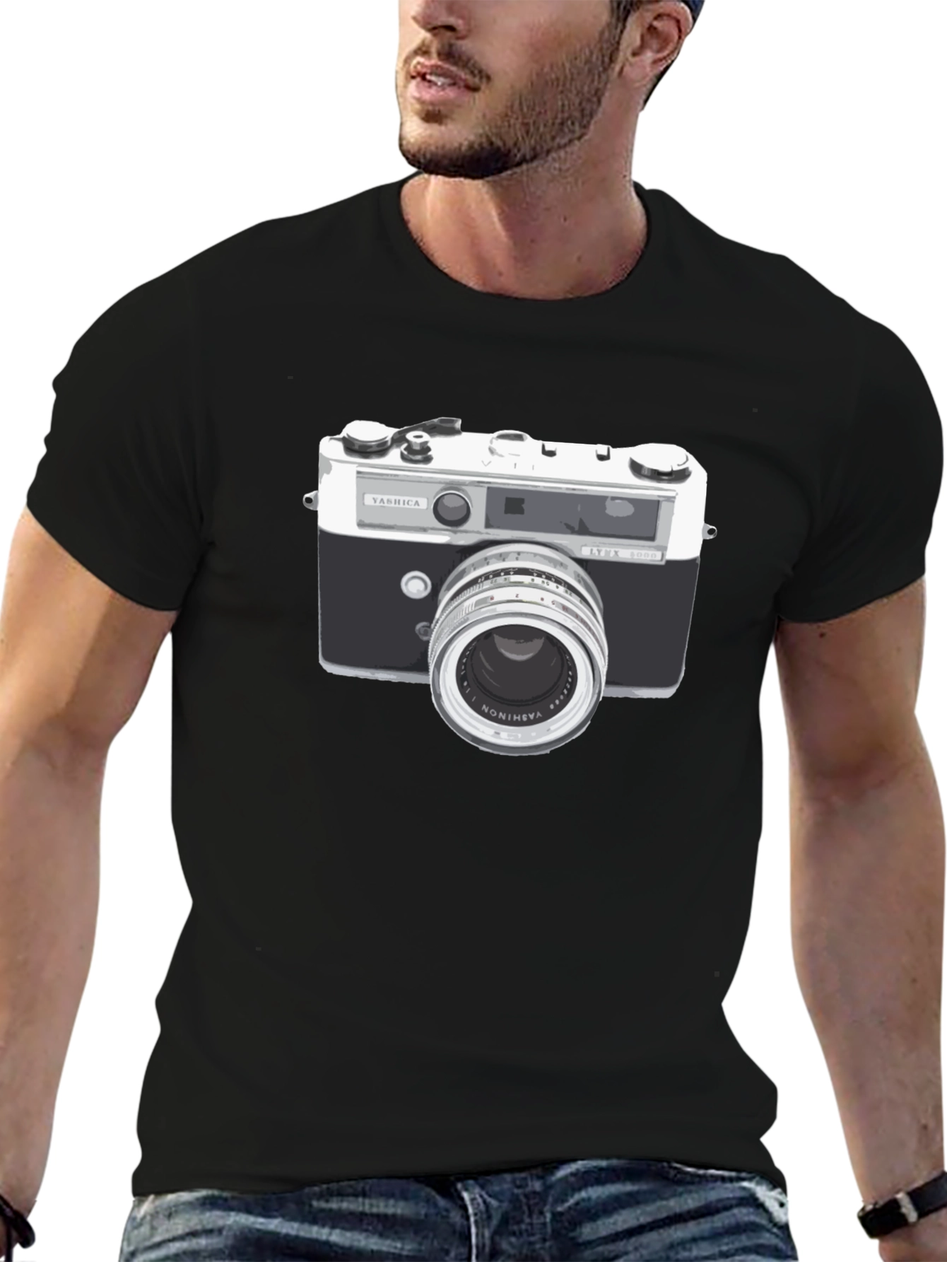 Retro Camera T-Shirt - Classic Photographer Style