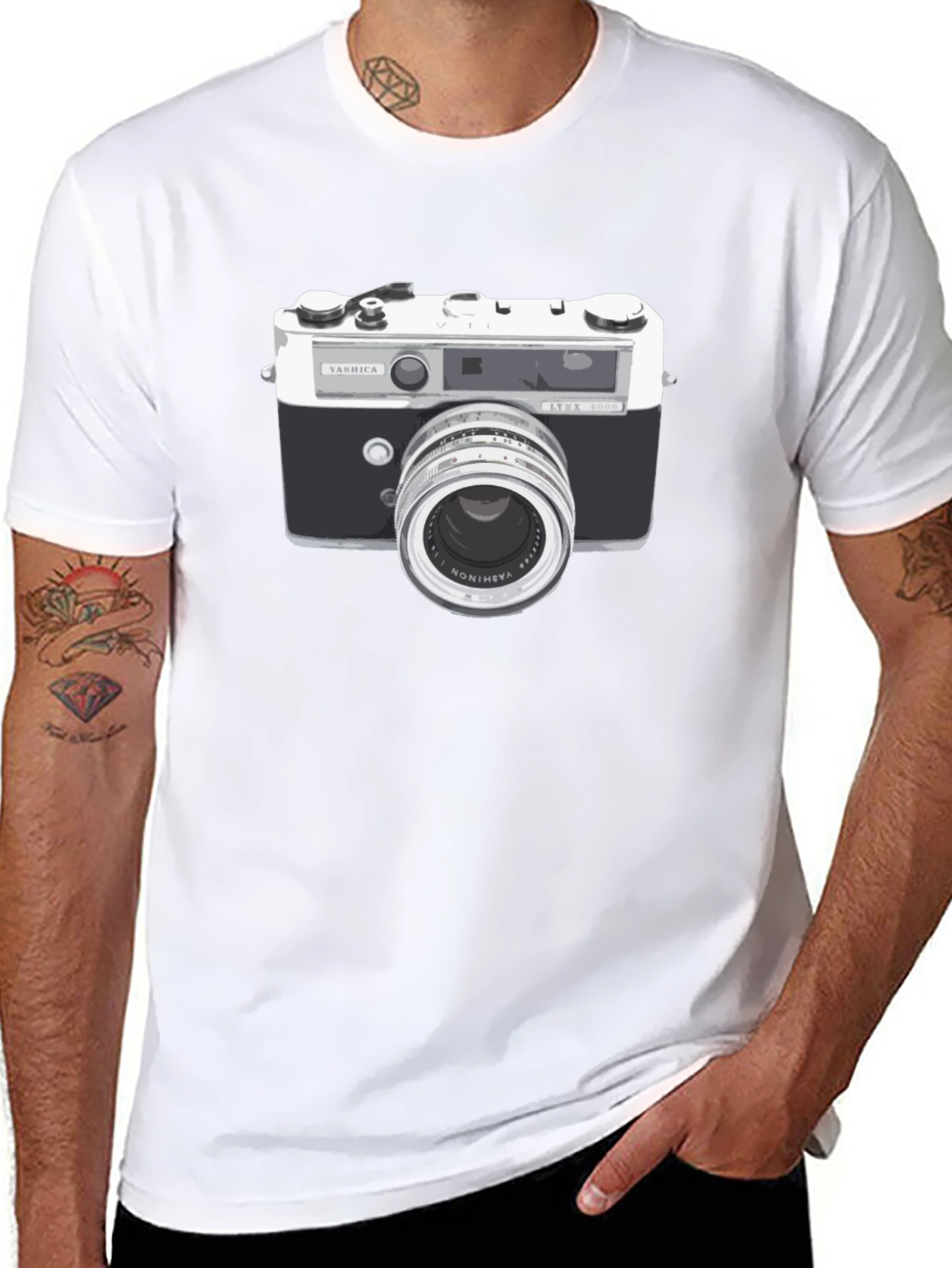 Retro Camera T-Shirt - Classic Photographer Style