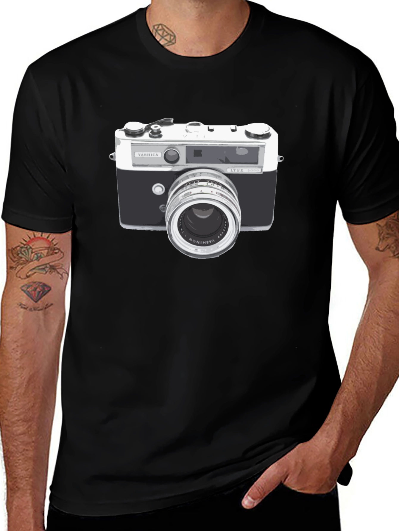 Retro Camera T-Shirt - Classic Photographer Style
