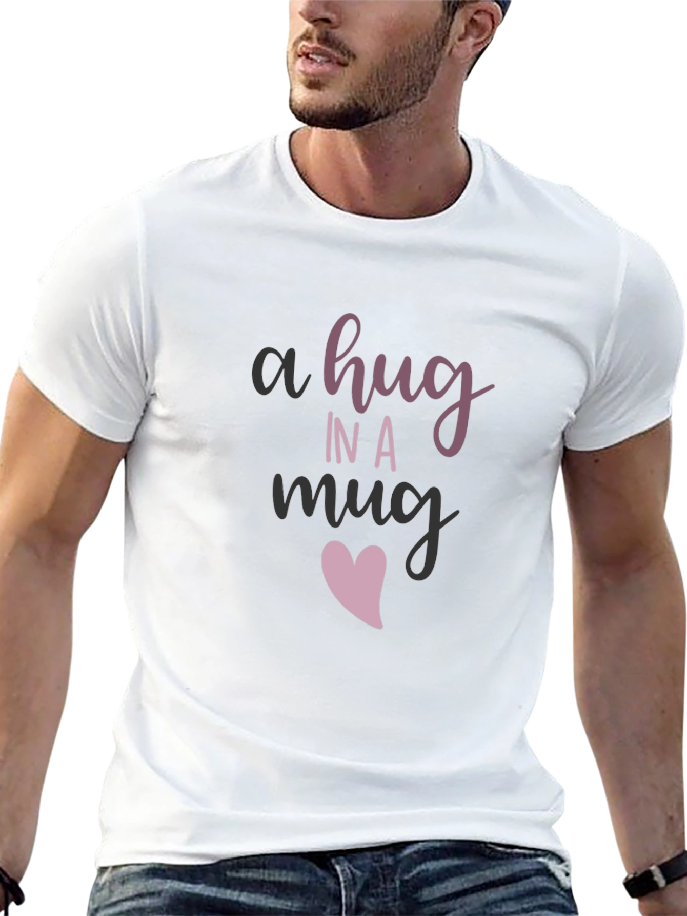 A Hug in a Mug Graphic Tee - Black