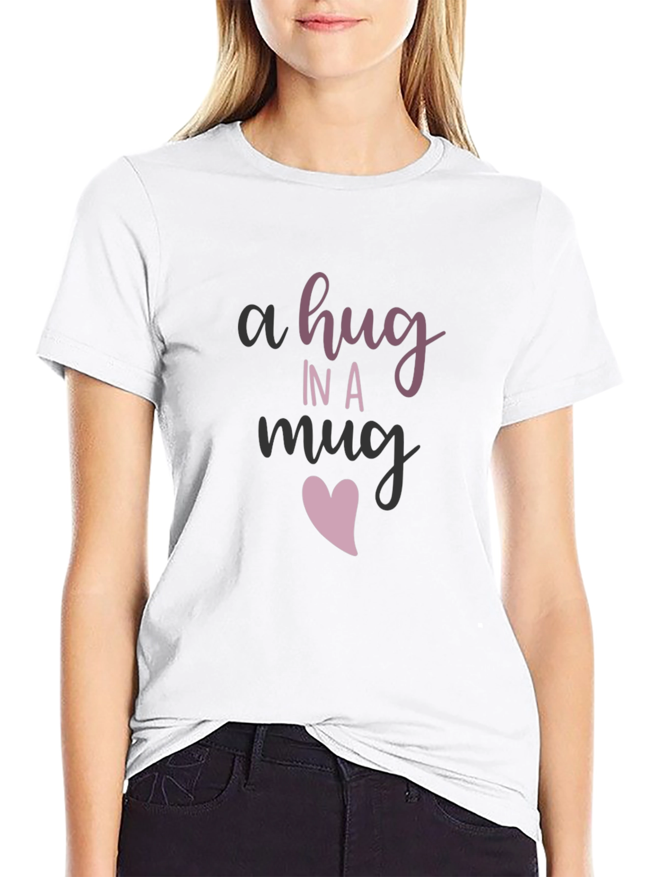 A Hug in a Mug Graphic Tee - Black