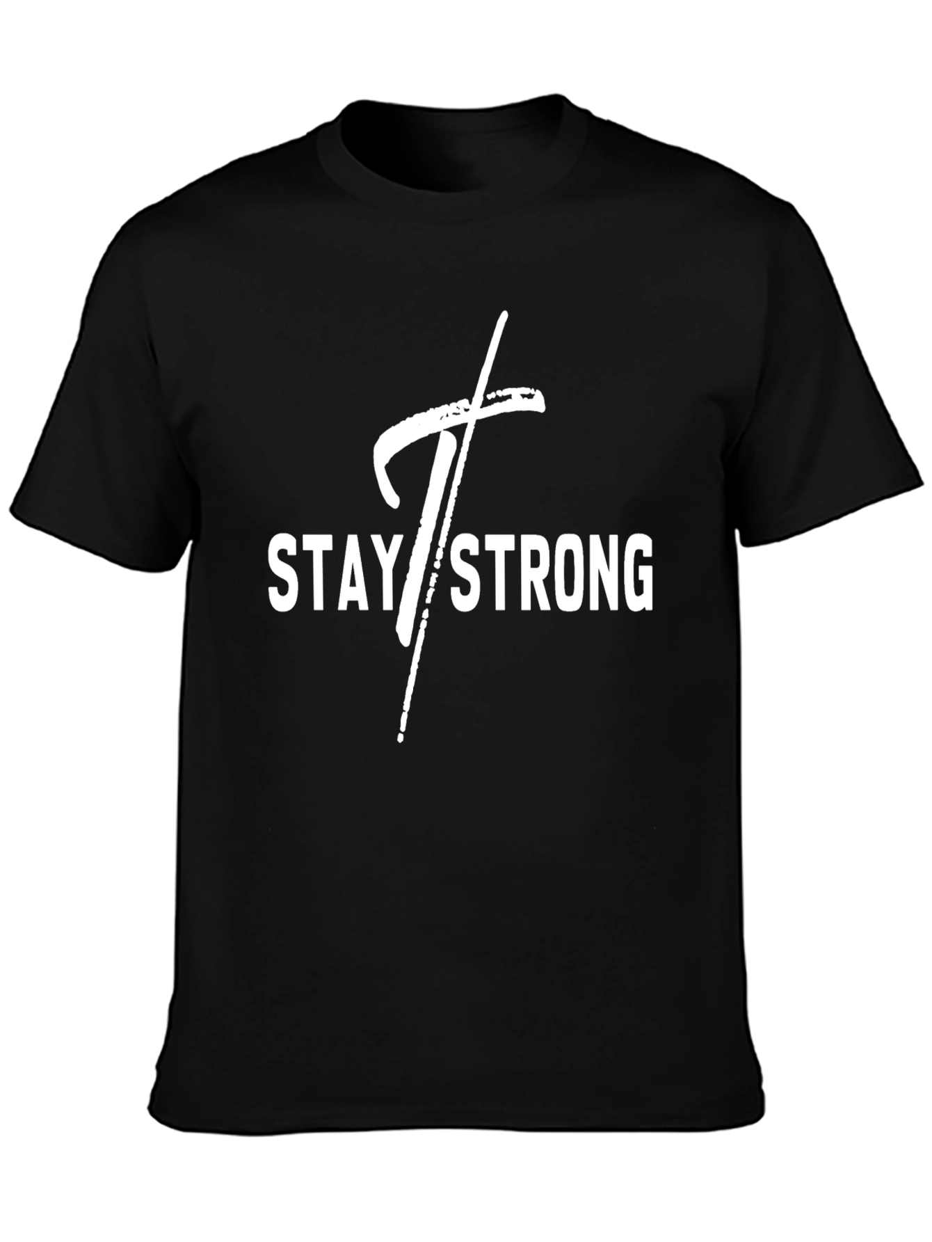 Stay Strong Graphic Tee - Black T-Shirt