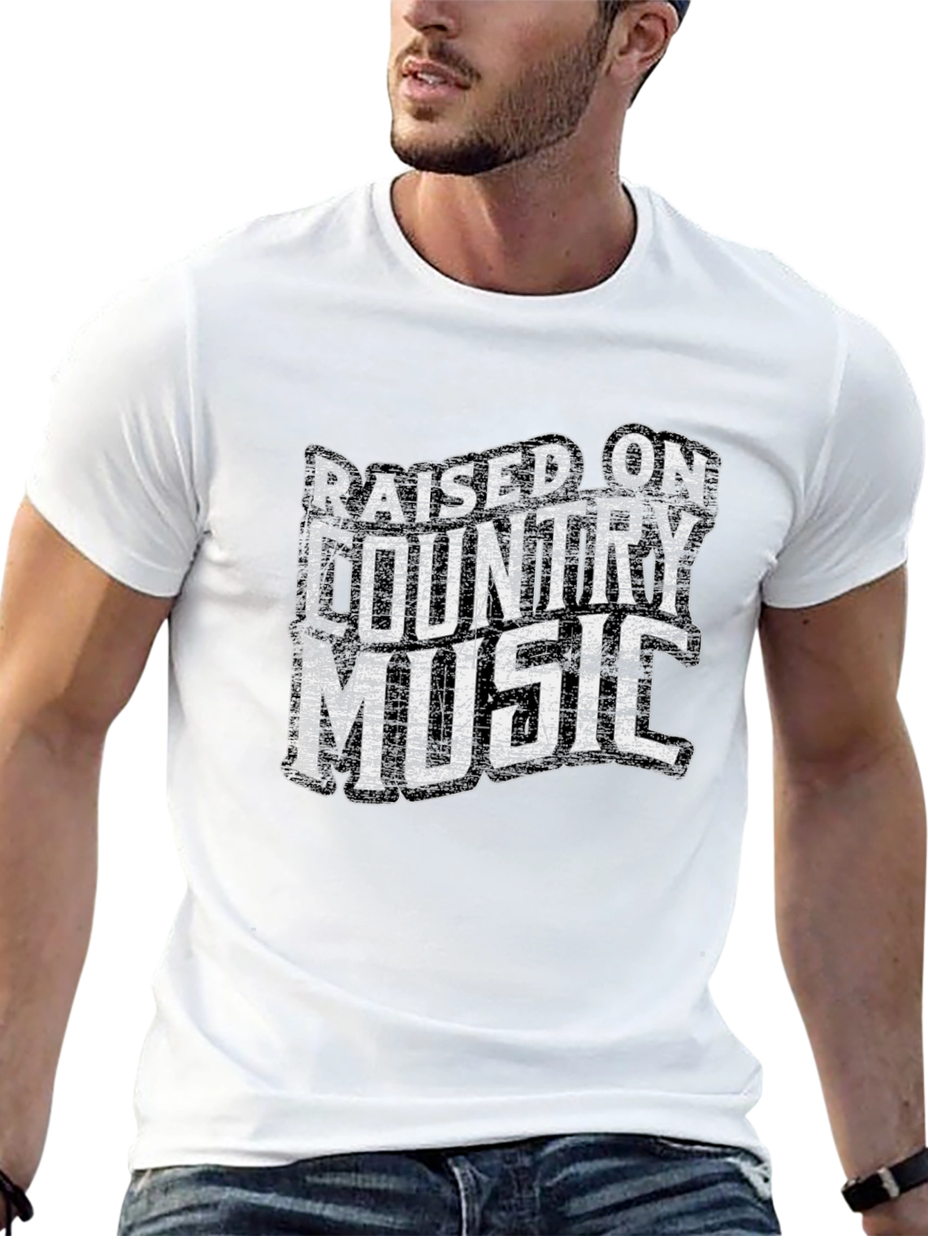 Raised on Country Music Graphic Tee