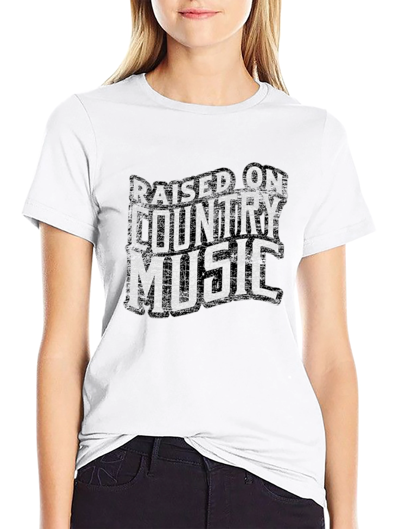Raised on Country Music Graphic Tee
