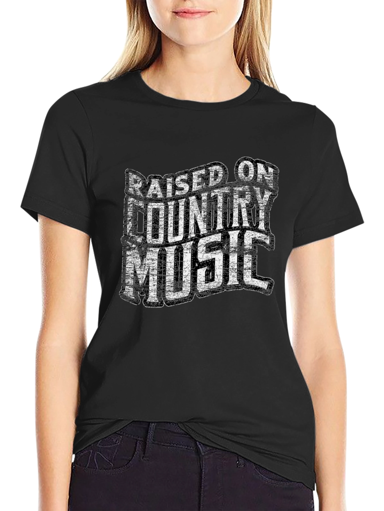 Raised on Country Music Graphic Tee