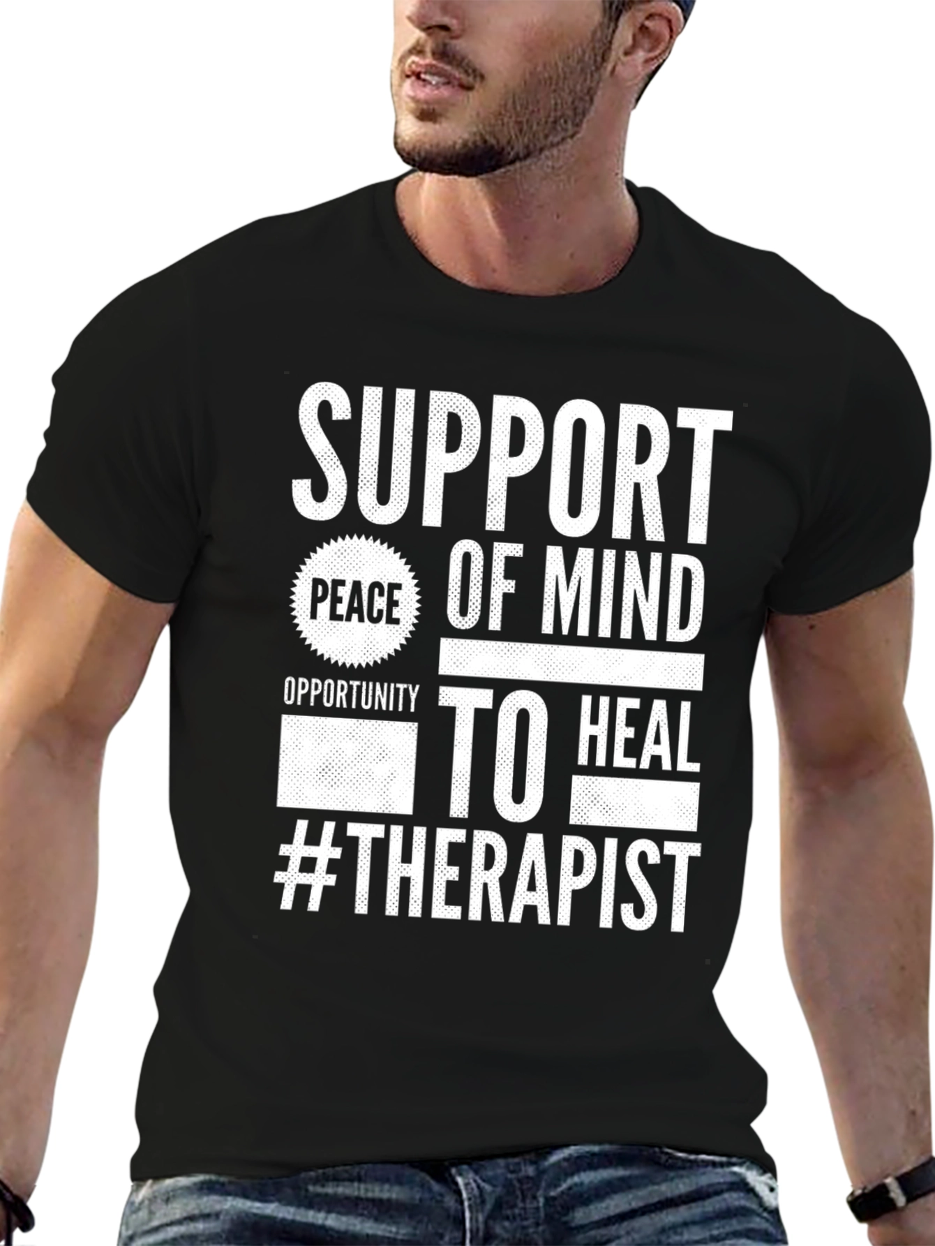 Support Peace of Mind Therapist T-Shirt