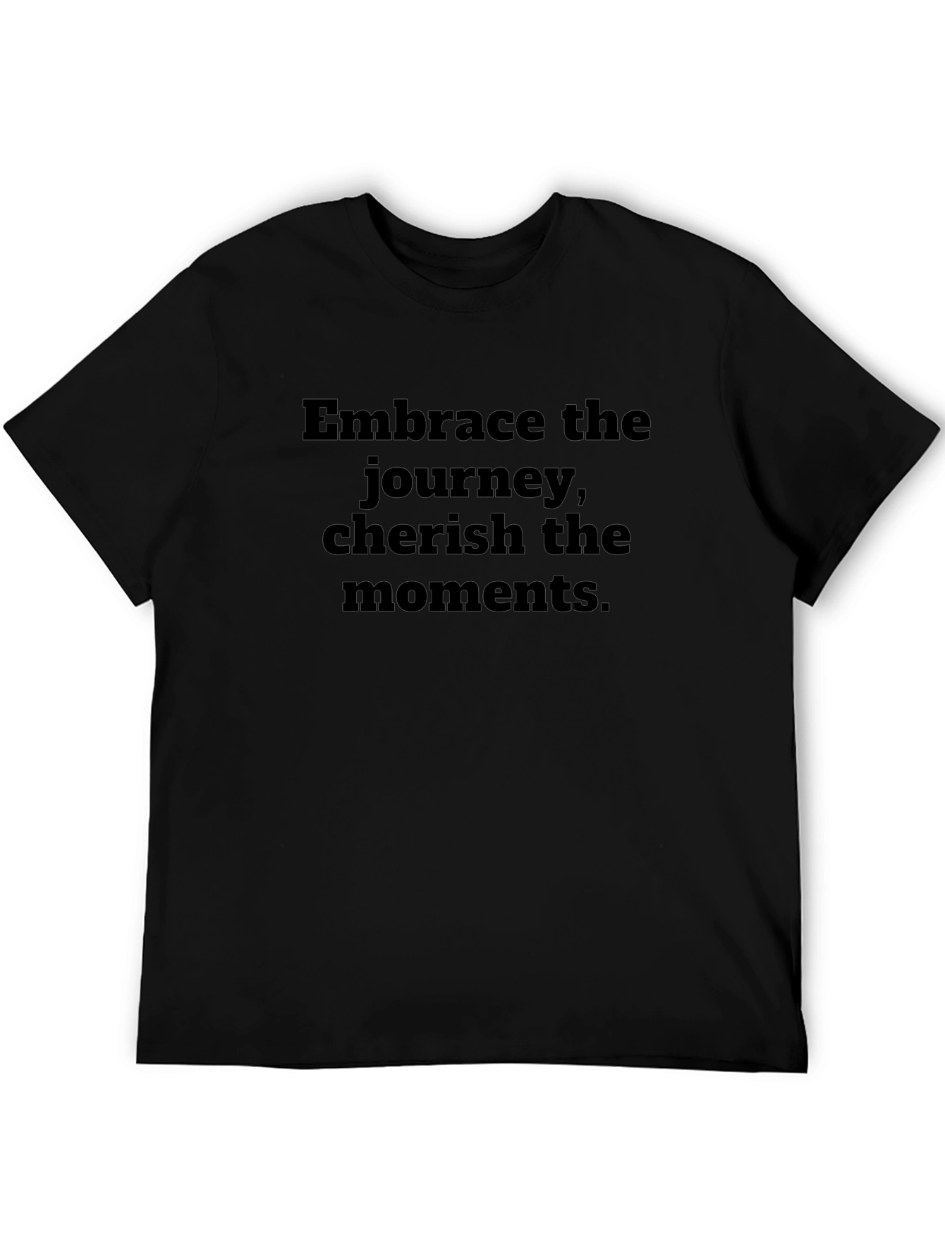 Embrace the Journey Graphic Tee - Black