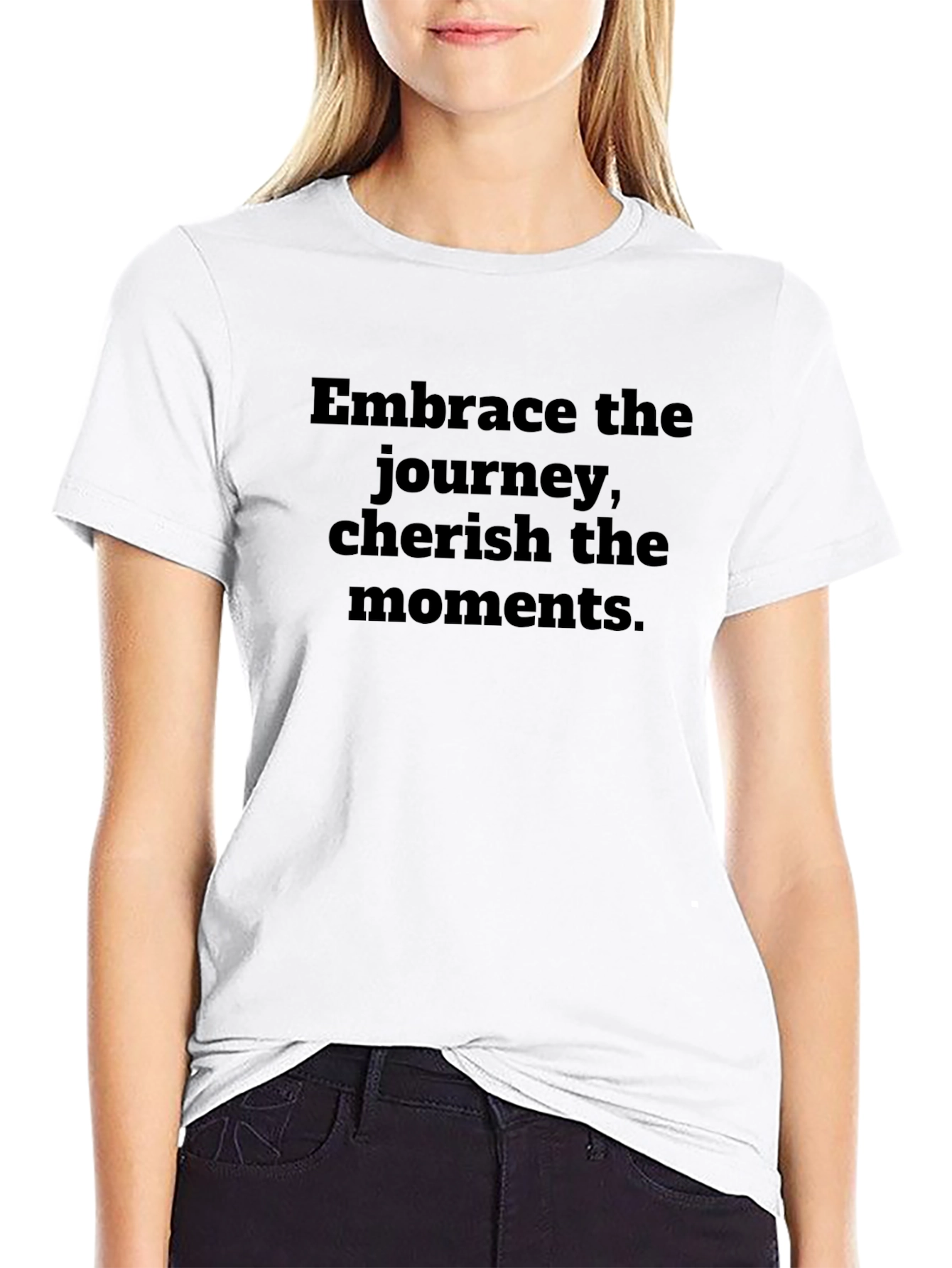Embrace the Journey Graphic Tee - Black