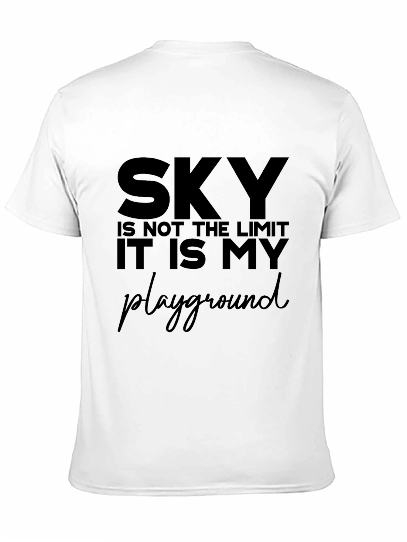 Sky Is My Playground Graphic Tee - Black
