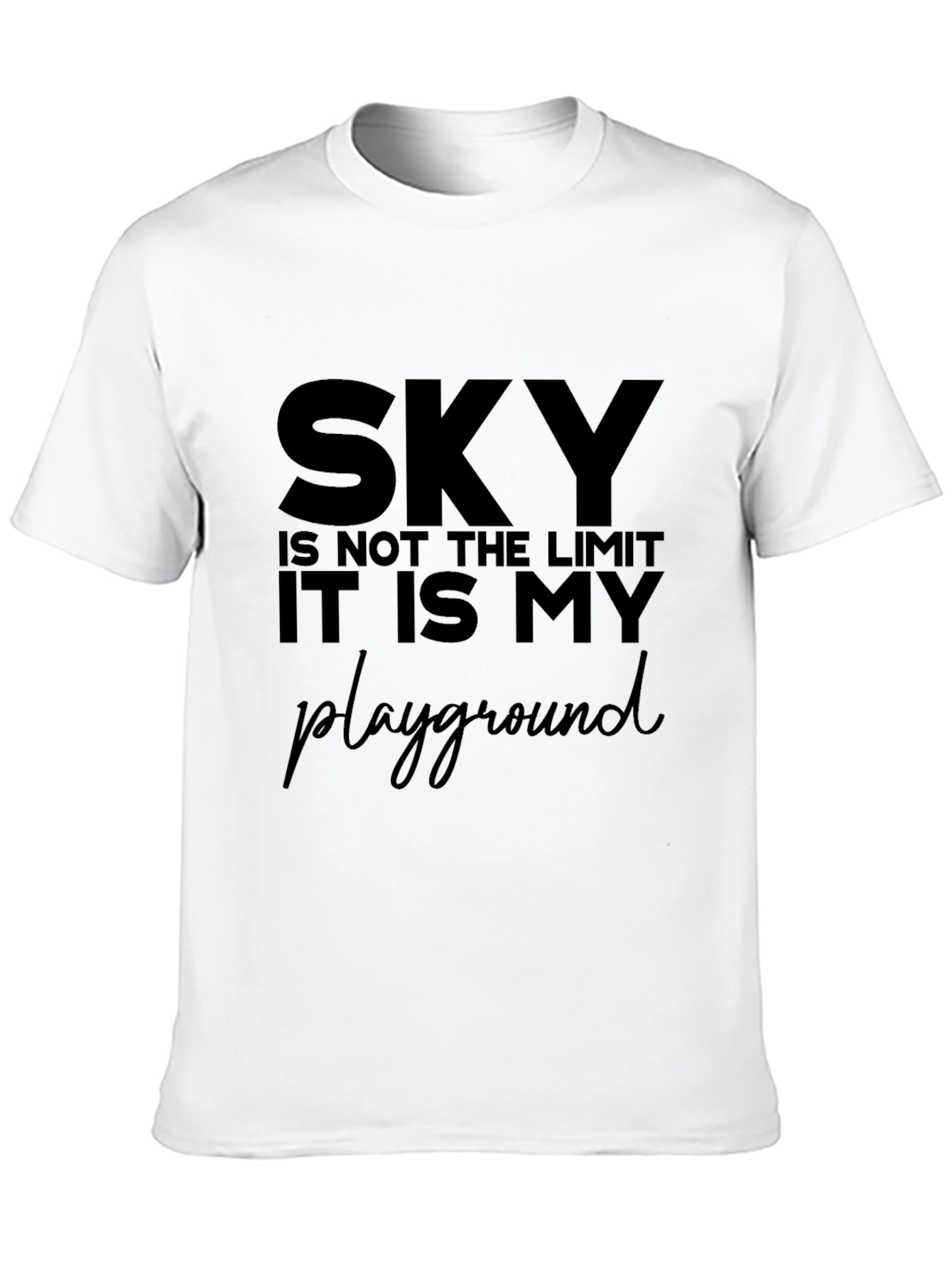 Sky Is My Playground Graphic Tee - Black