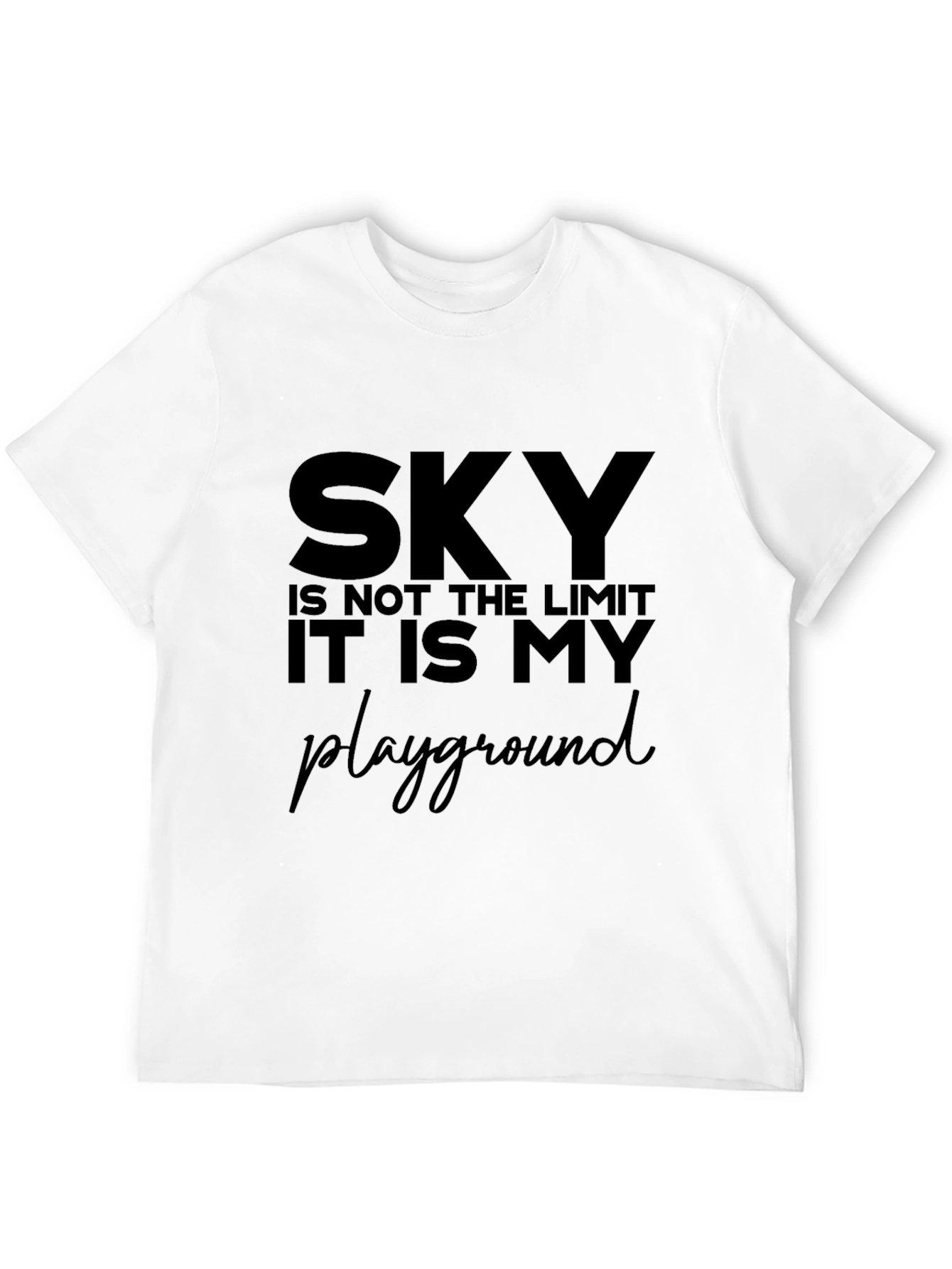 Sky Is My Playground Graphic Tee - Black