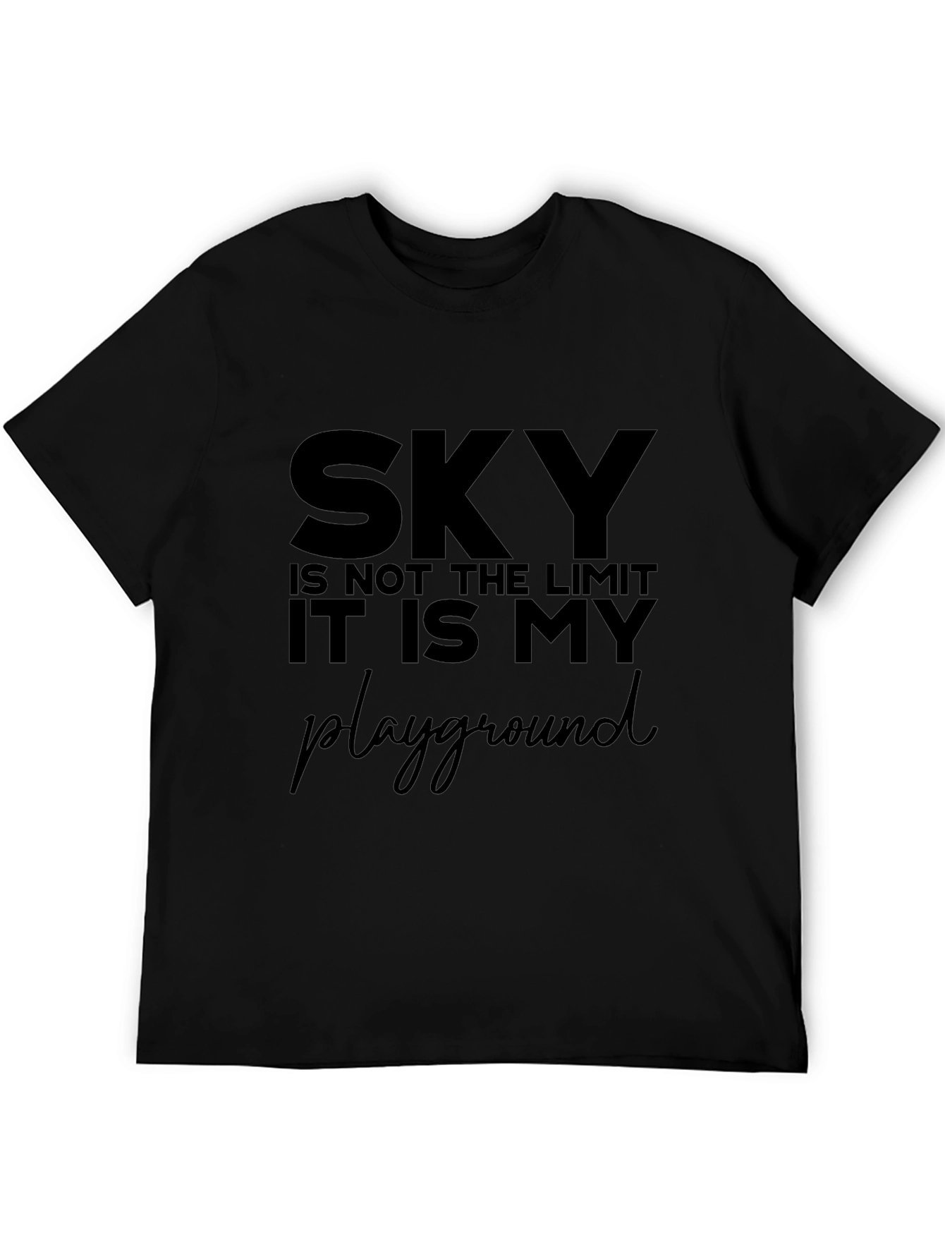 Sky Is My Playground Graphic Tee - Black