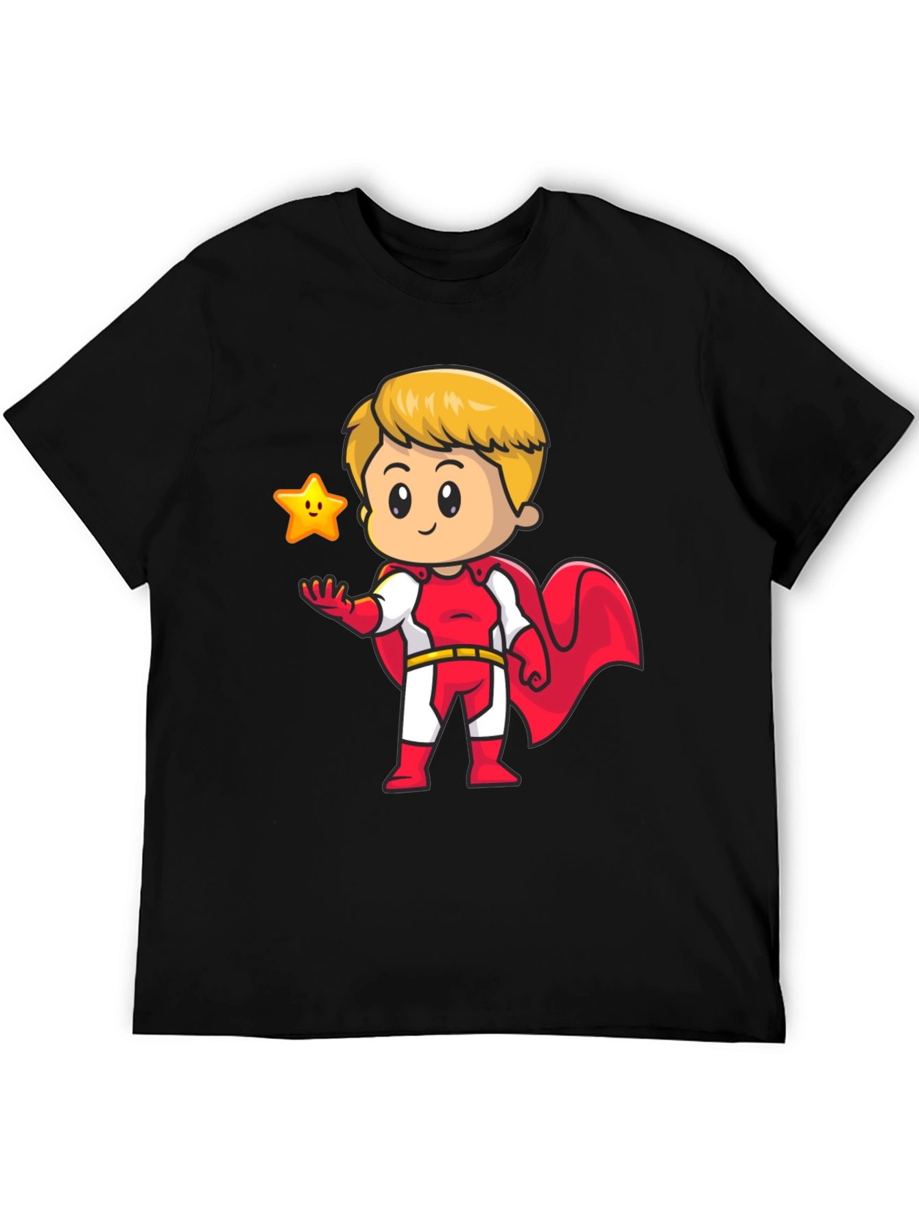 Superhero Boy T-Shirt - Cartoon Graphic Tee