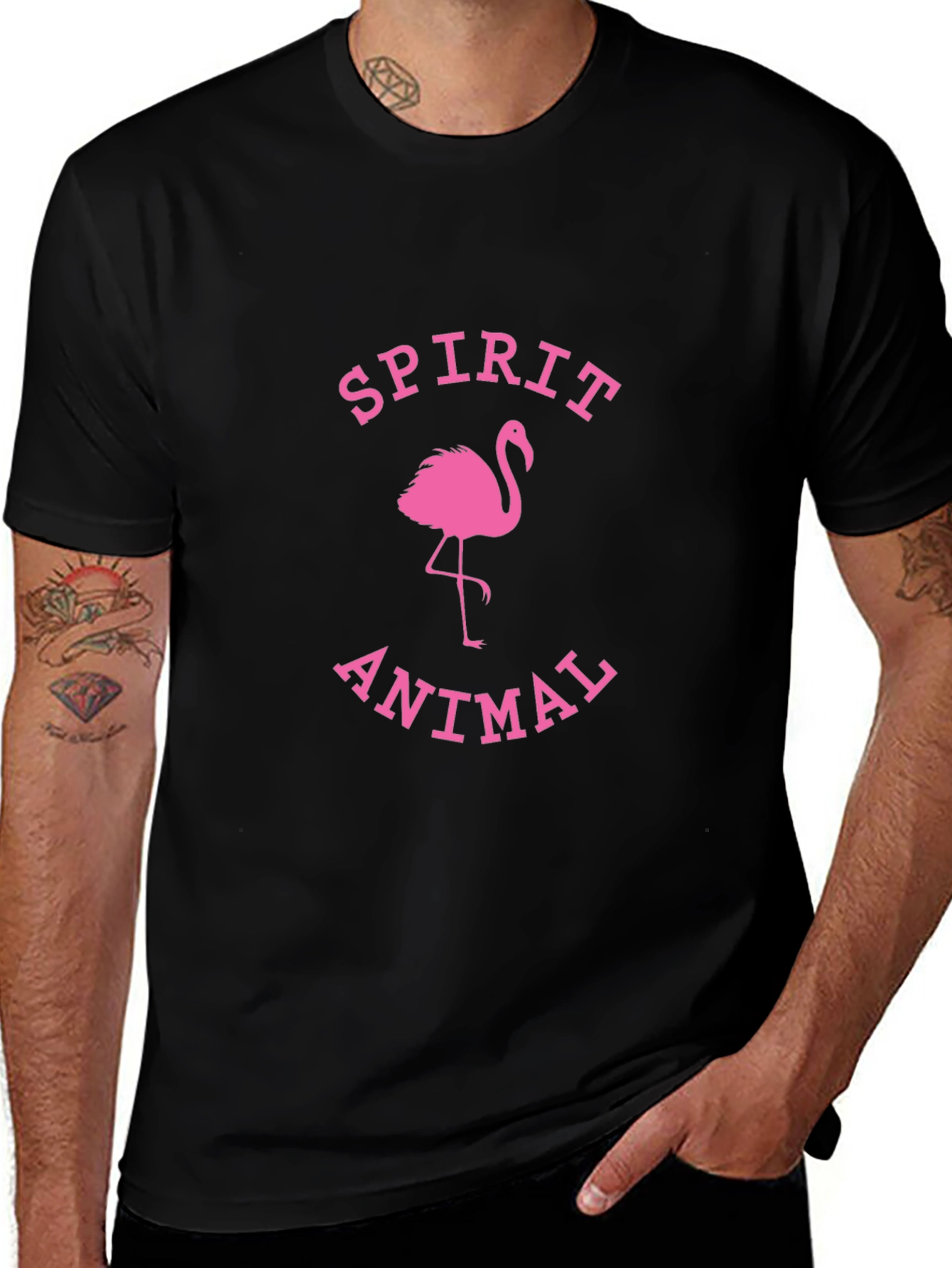 Spirit Animal Flamingo Graphic Tee
