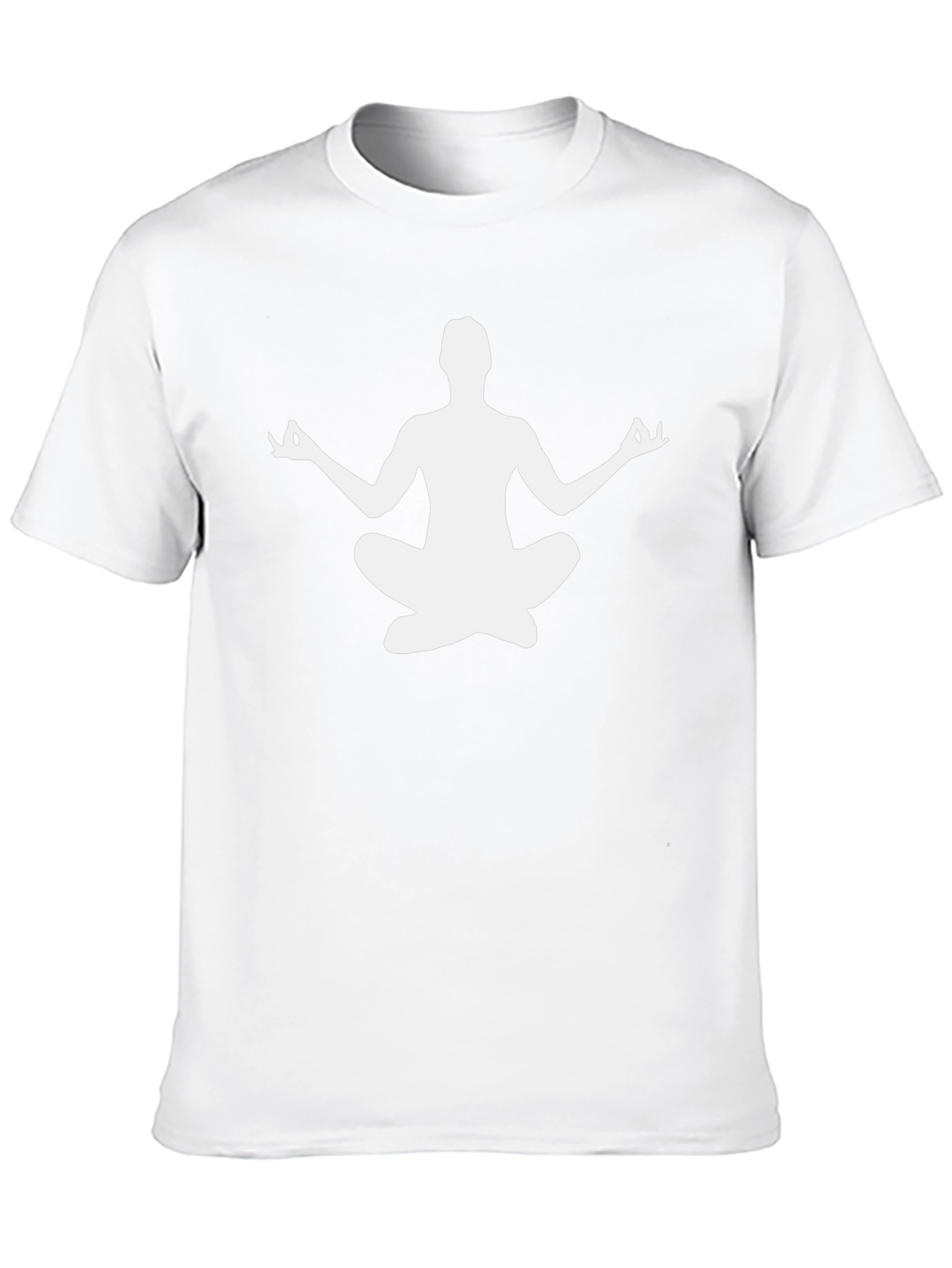 Yoga Pose Graphic Tee - Black Cotton T-Shirt