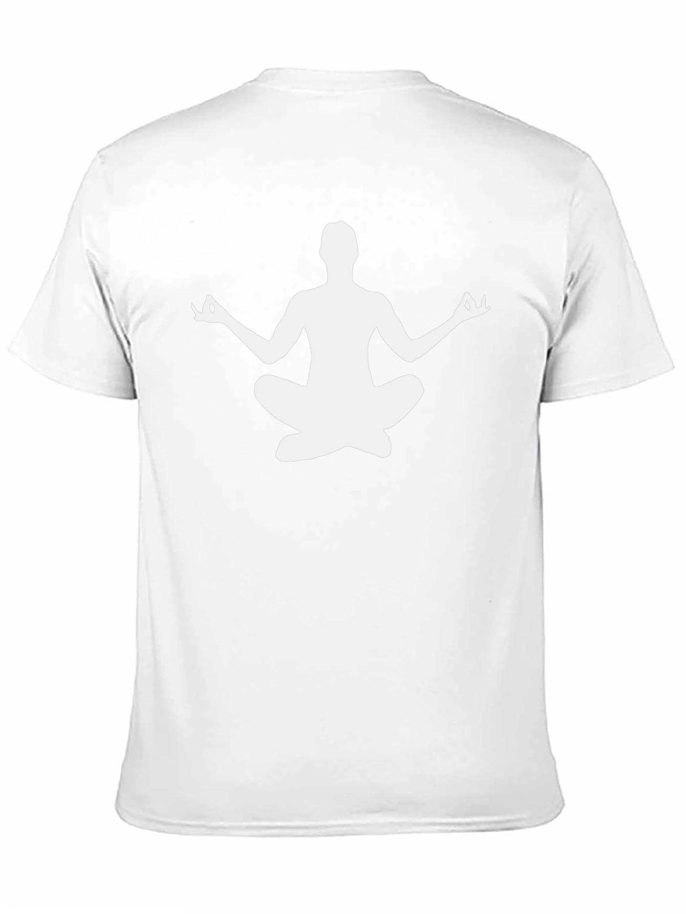 Yoga Pose Graphic Tee - Black Cotton T-Shirt